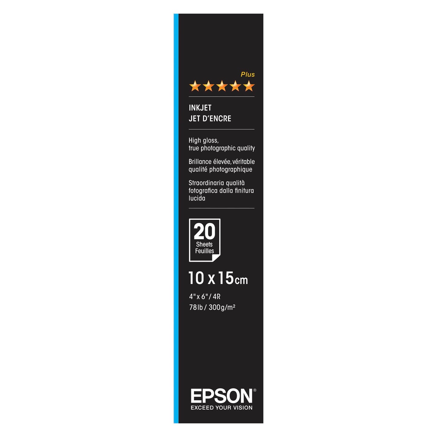 Epson Ultra Glossy Photo Paper 10x15cm, 20 sheet, 300g S 041926