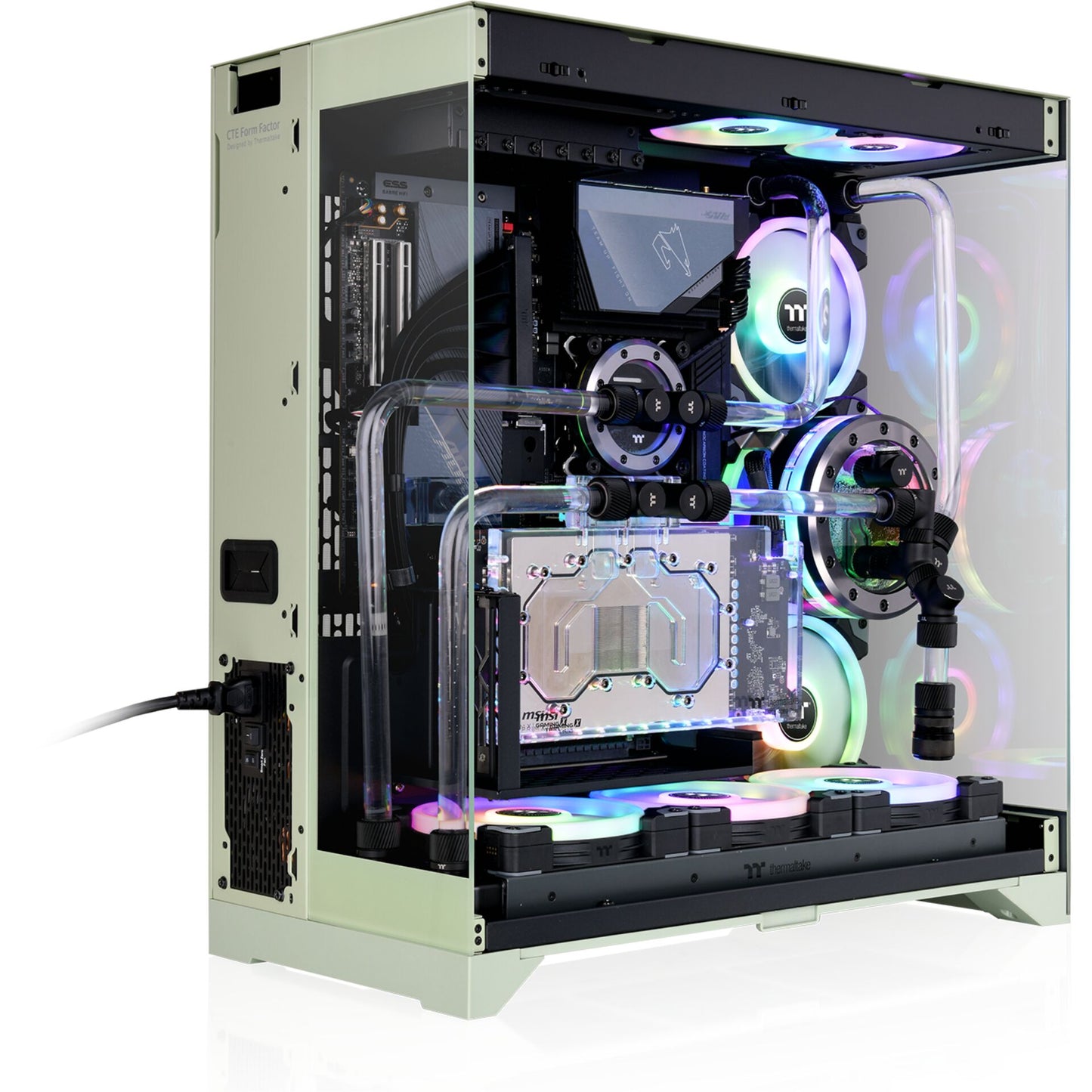 Thermaltake CTE E550 TG Matcha Green