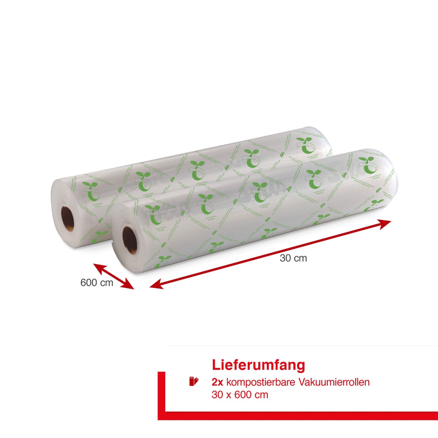 Solis Eco Rolls 30x600cm 2 Rollen Vakuumierfolien