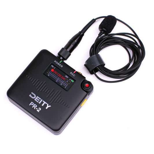 Deity PR-2 Stereo Pocket Recorder with Lavalier Mic