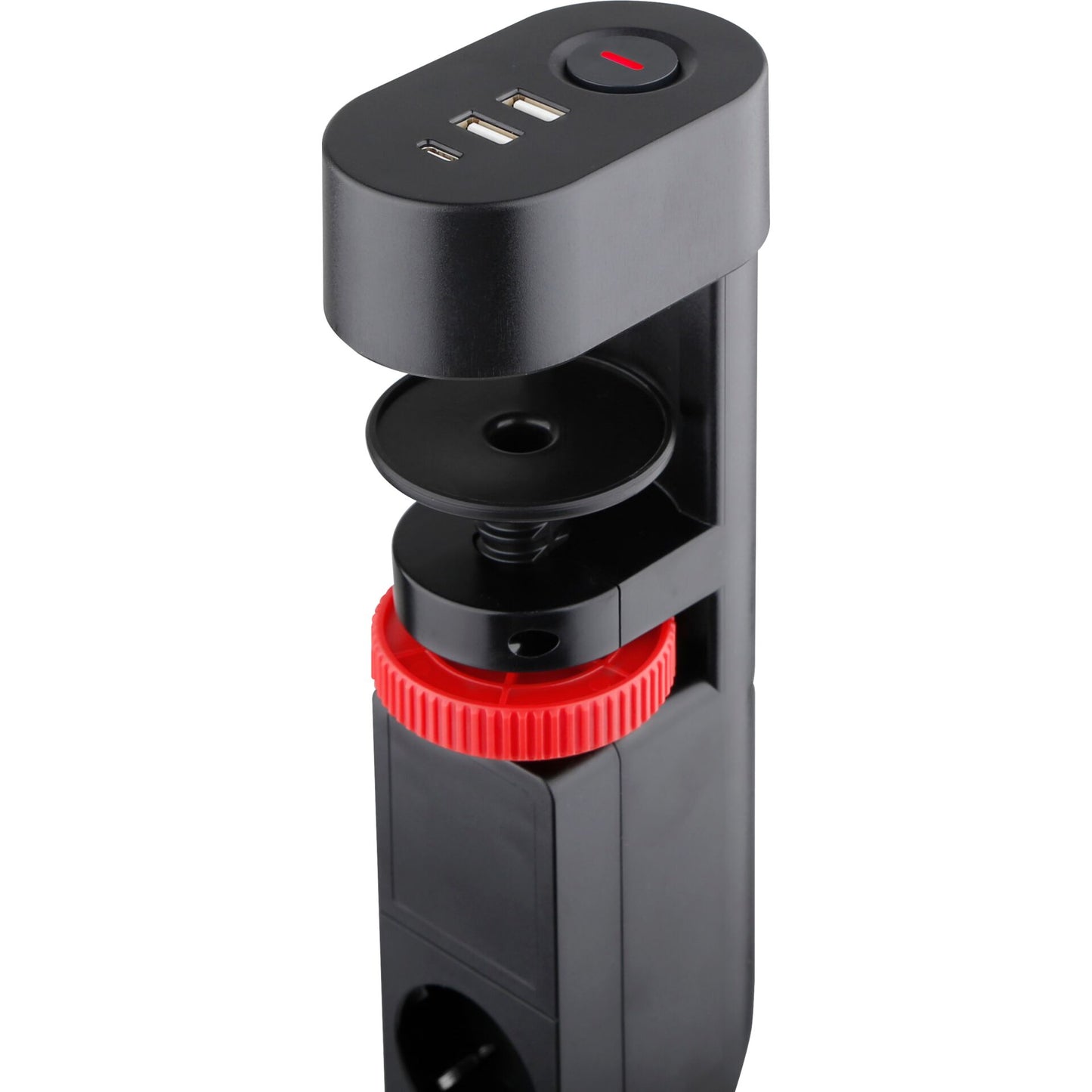 REV Steckdosenleiste 3-fach für Tischmontage mit USB 0015728512