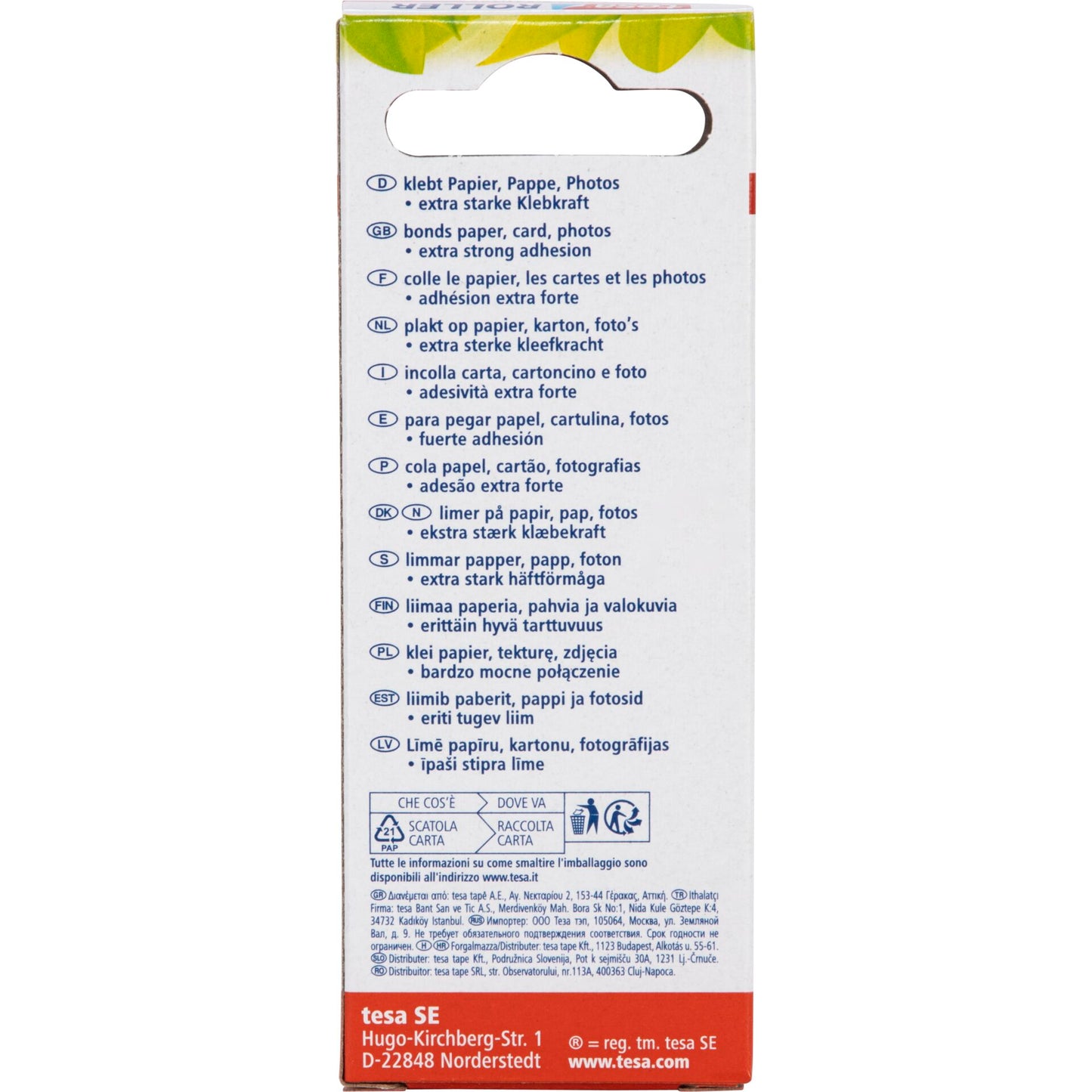 Tesa Kleberoller ecoLogo permanent