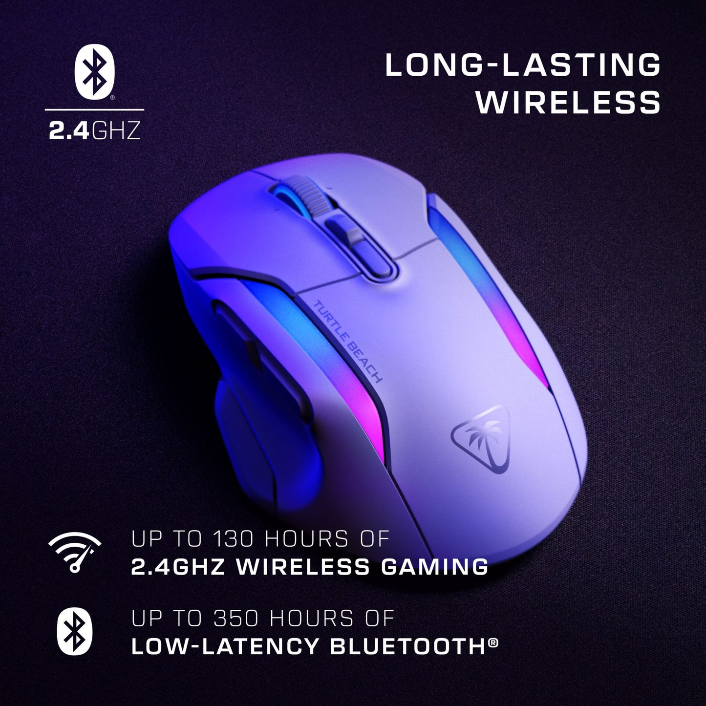 Turtle Beach Kone II Air Gaming-Maus, weiß