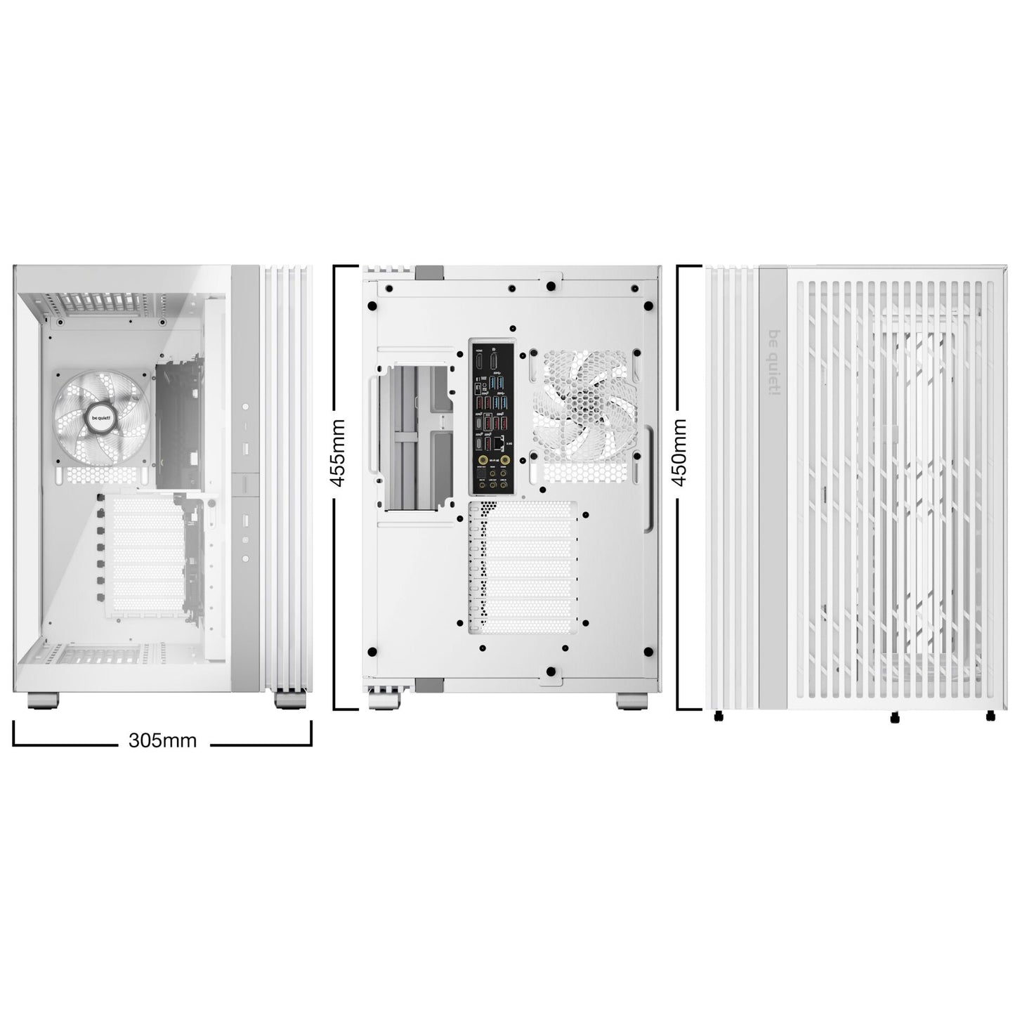 be quiet! LIGHT BASE 600 LX White housing