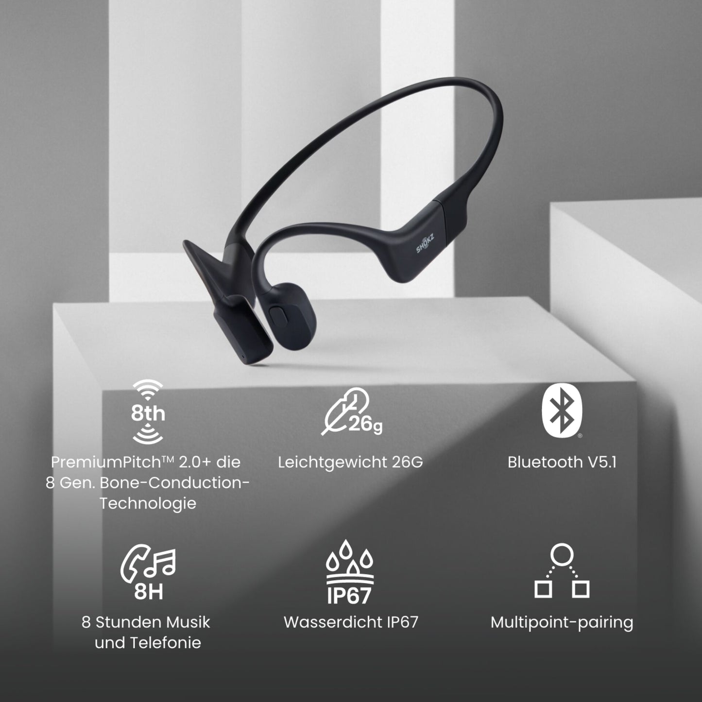 Shokz OpenRun Mini Schwarz USB-C