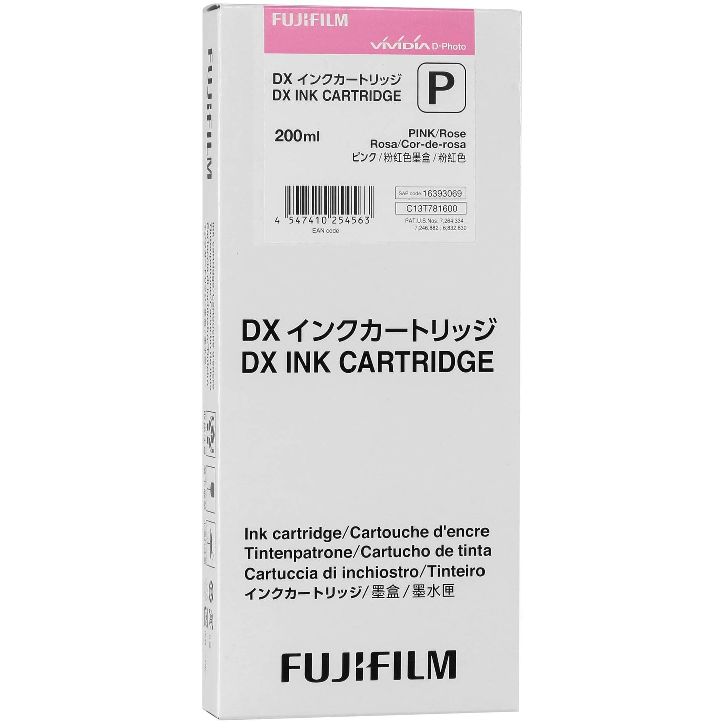 Fujifilm DX Ink Cartridge 200 ml pink