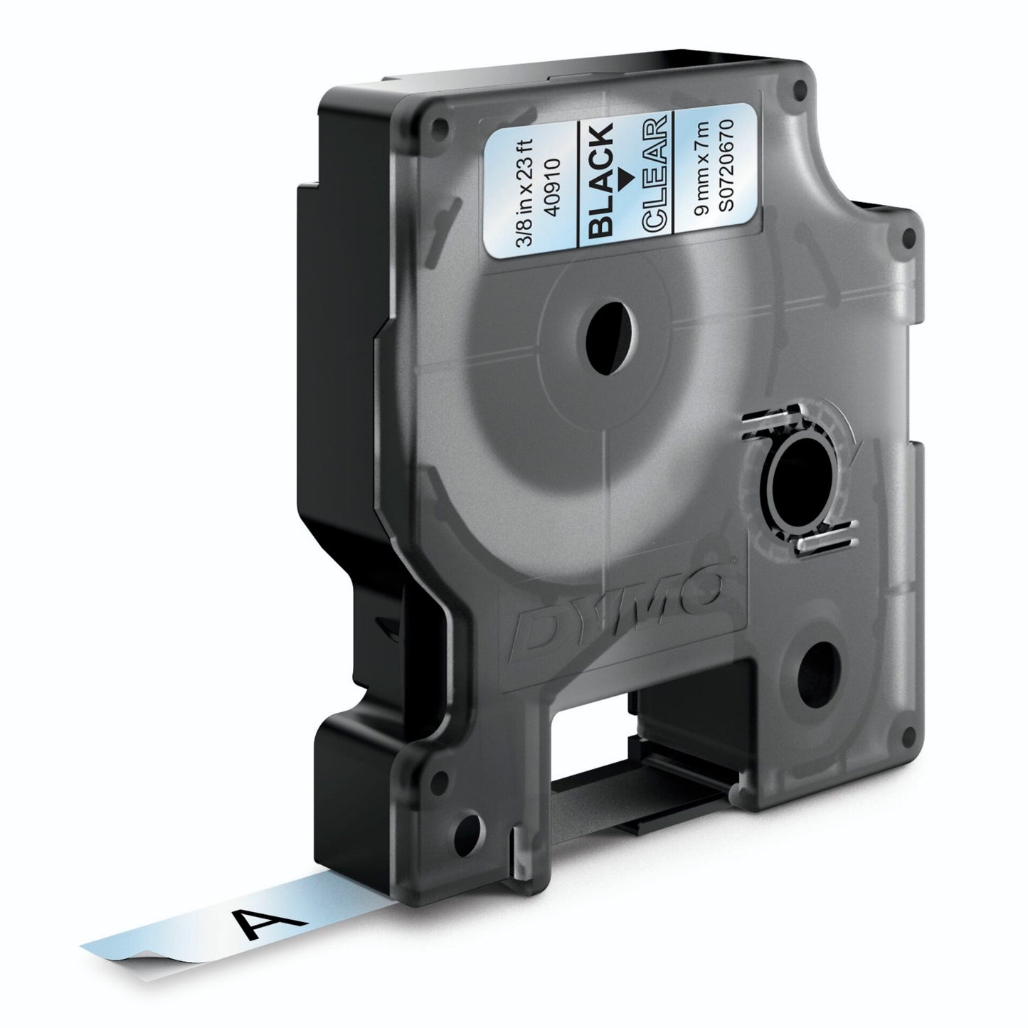 Dymo D1 9mm Black/Clear labels 40910