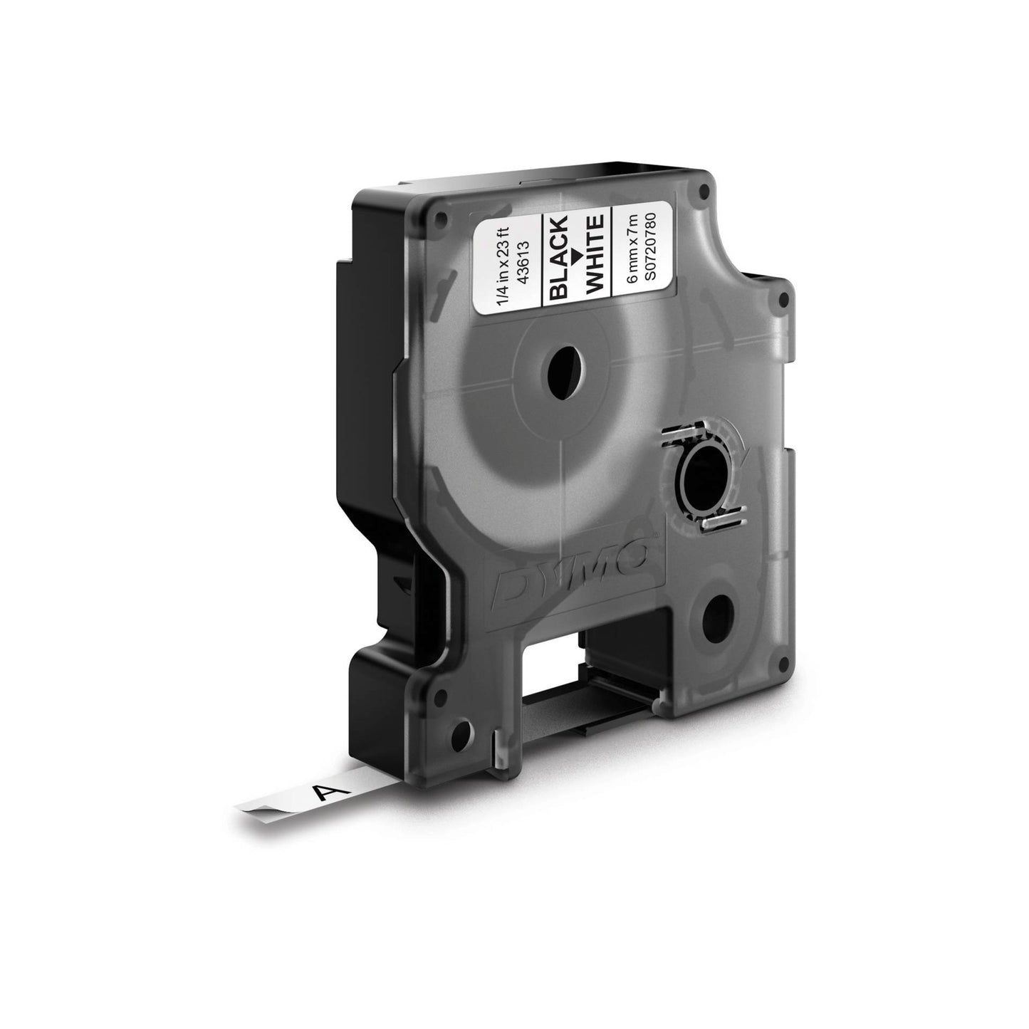 Dymo D1 6mm Black/White labels 43613
