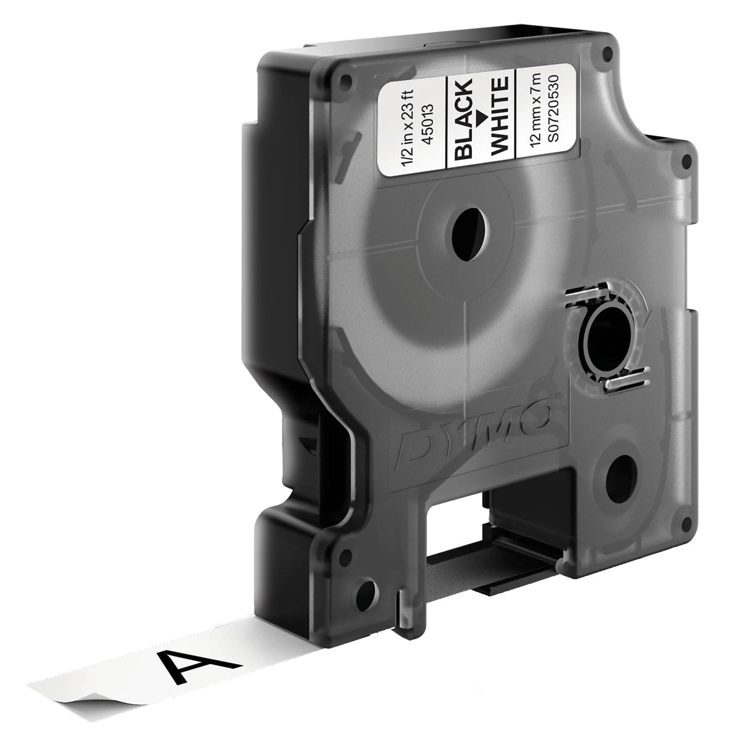 Dymo D1 12mm Black/White labels 45013