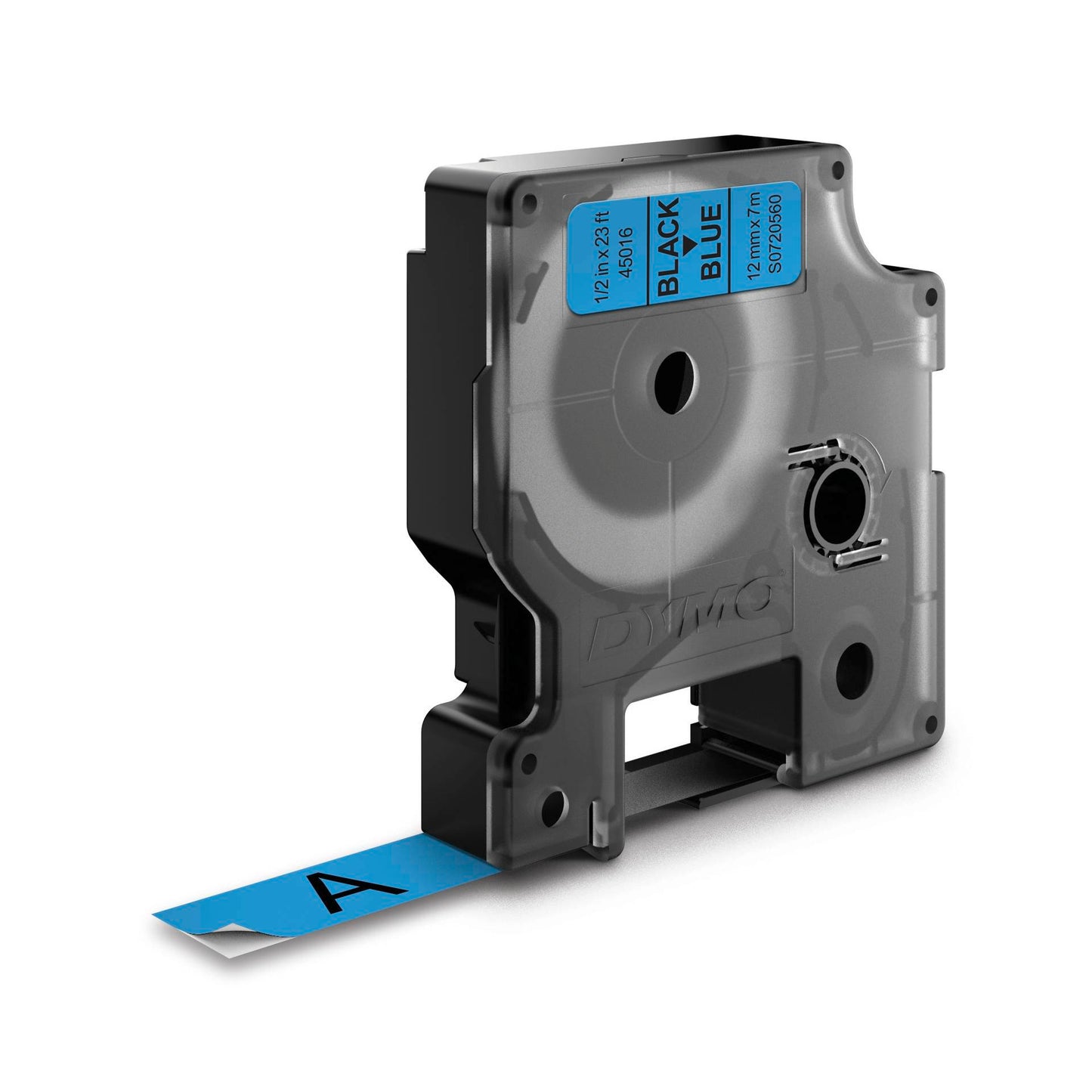 Dymo D1 12mm Black/Blue labels 45016