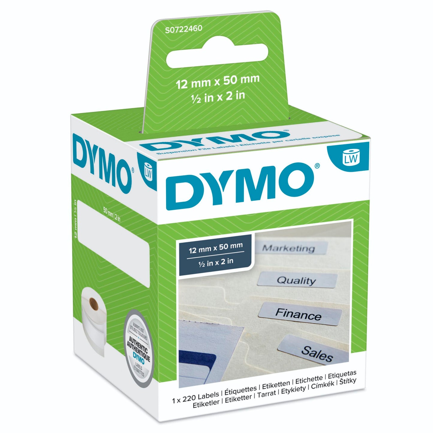 Dymo Labels Suspension File 99017