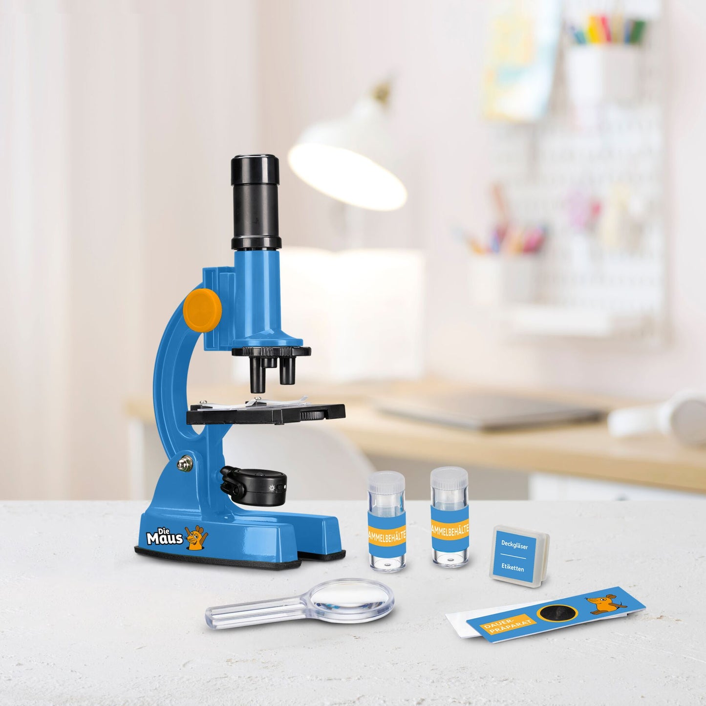 DieMaus Microscope Set for Kids with Case