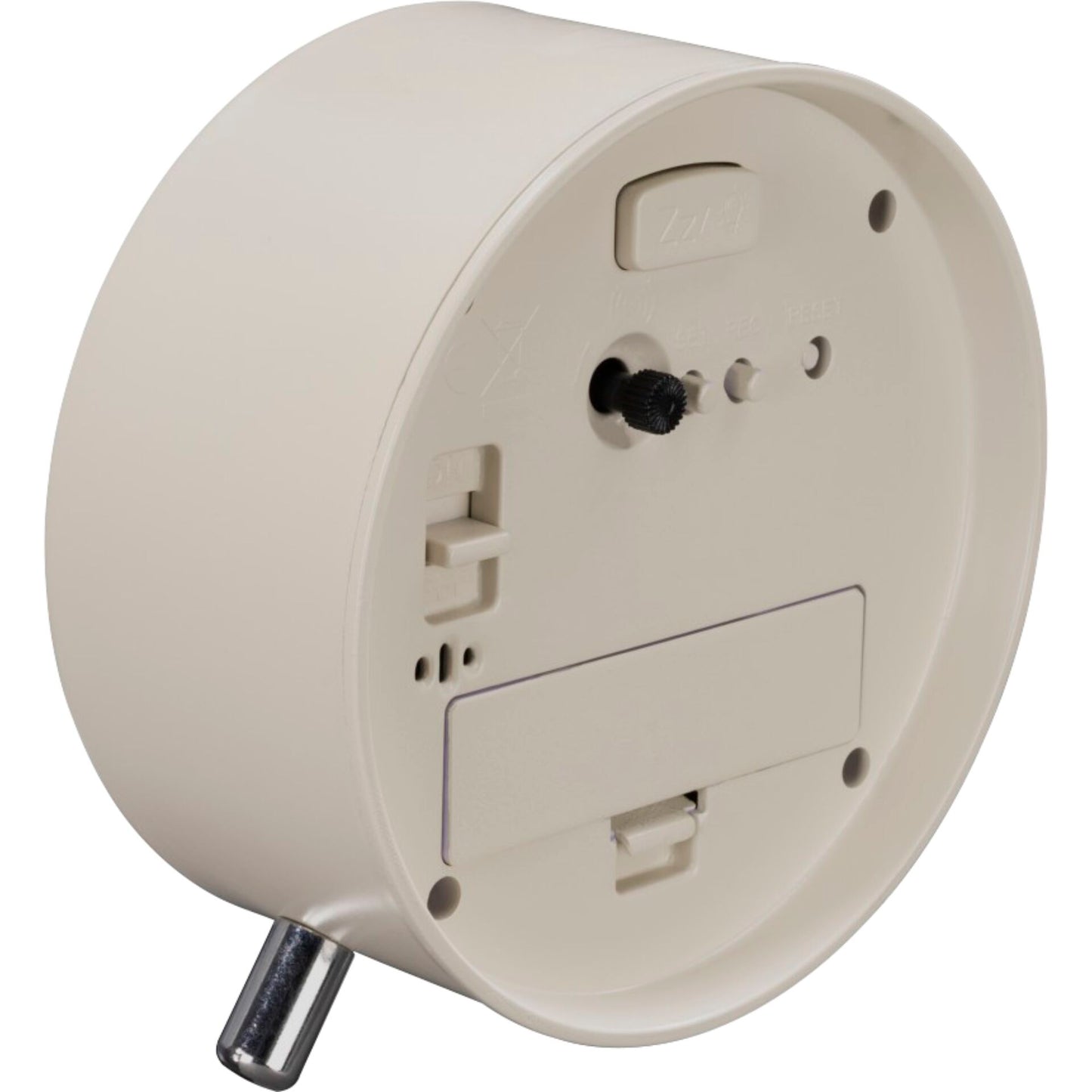 Hama Radio Clock Flores analogue w/o ticking, grey/beige 222229