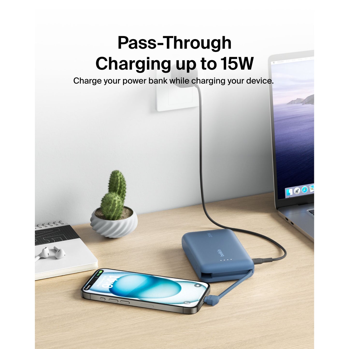 Belkin BOOST Charge Powerbk. 20W 10.000mAh USB-C blue BPB021hqBL