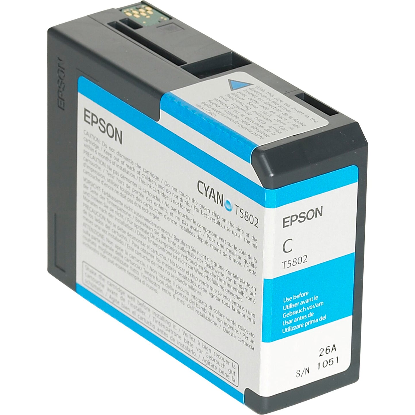 Epson ink cartridge cyan T 580 80 ml T 5802