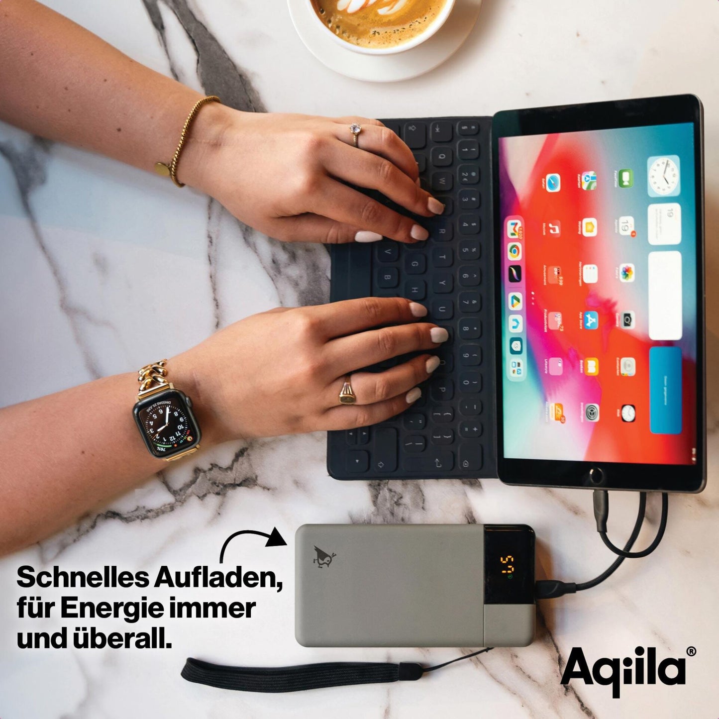 Aqiila Powerbird B20 Powerbank 20W moss green 20.000 mAh