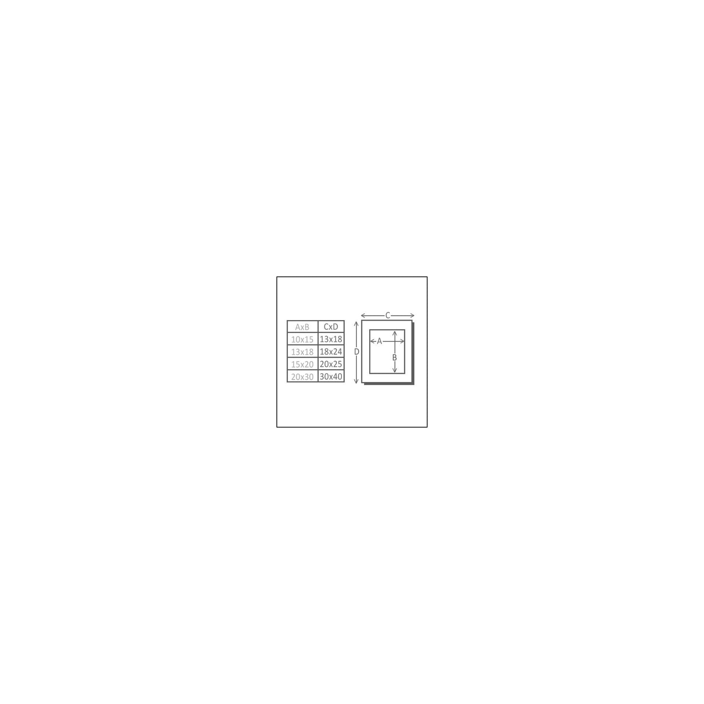 Deknudt S66KD1 P1 20x30 Wood silver w. Passepartout