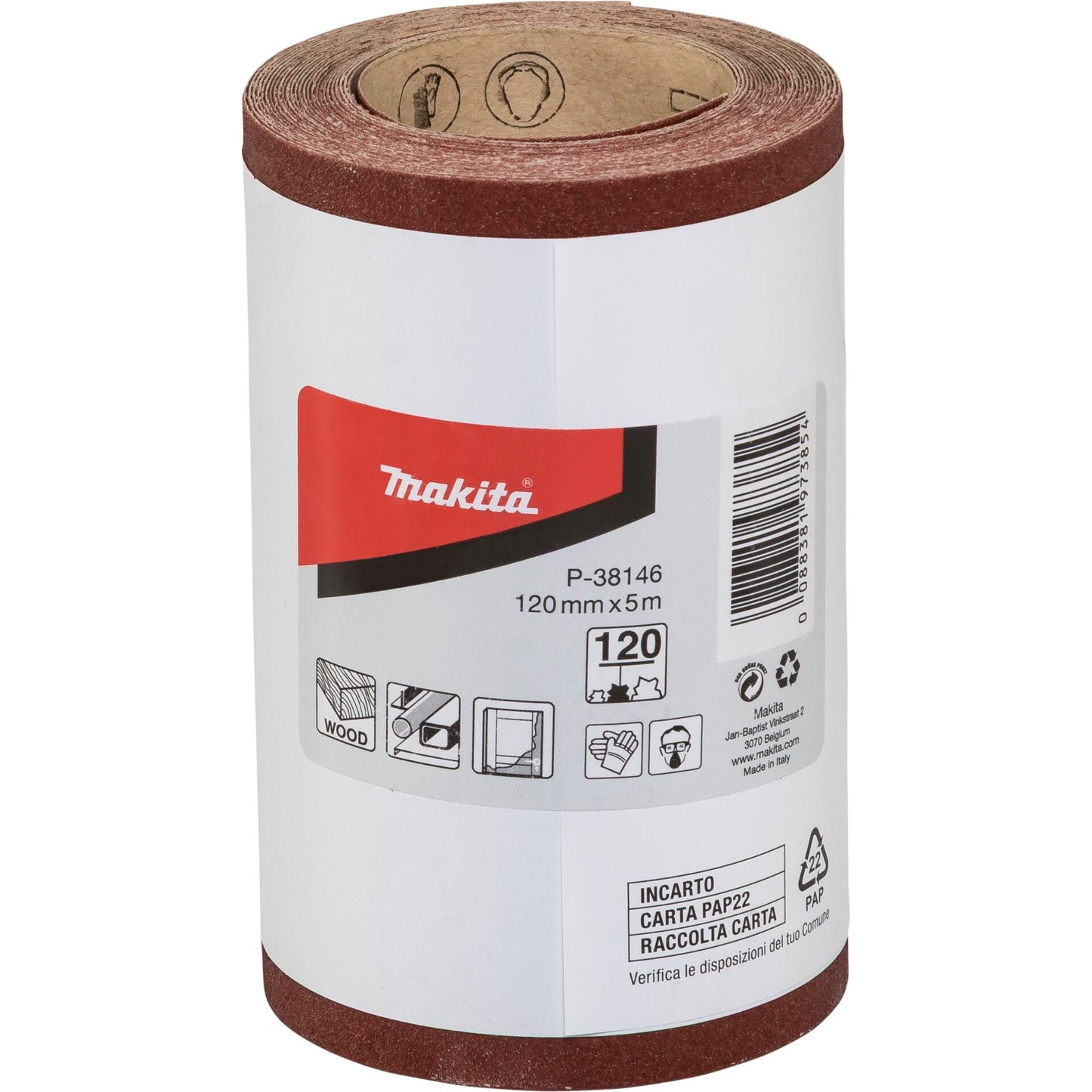 Makita Schleifp.Rolle 120mmx5m K120