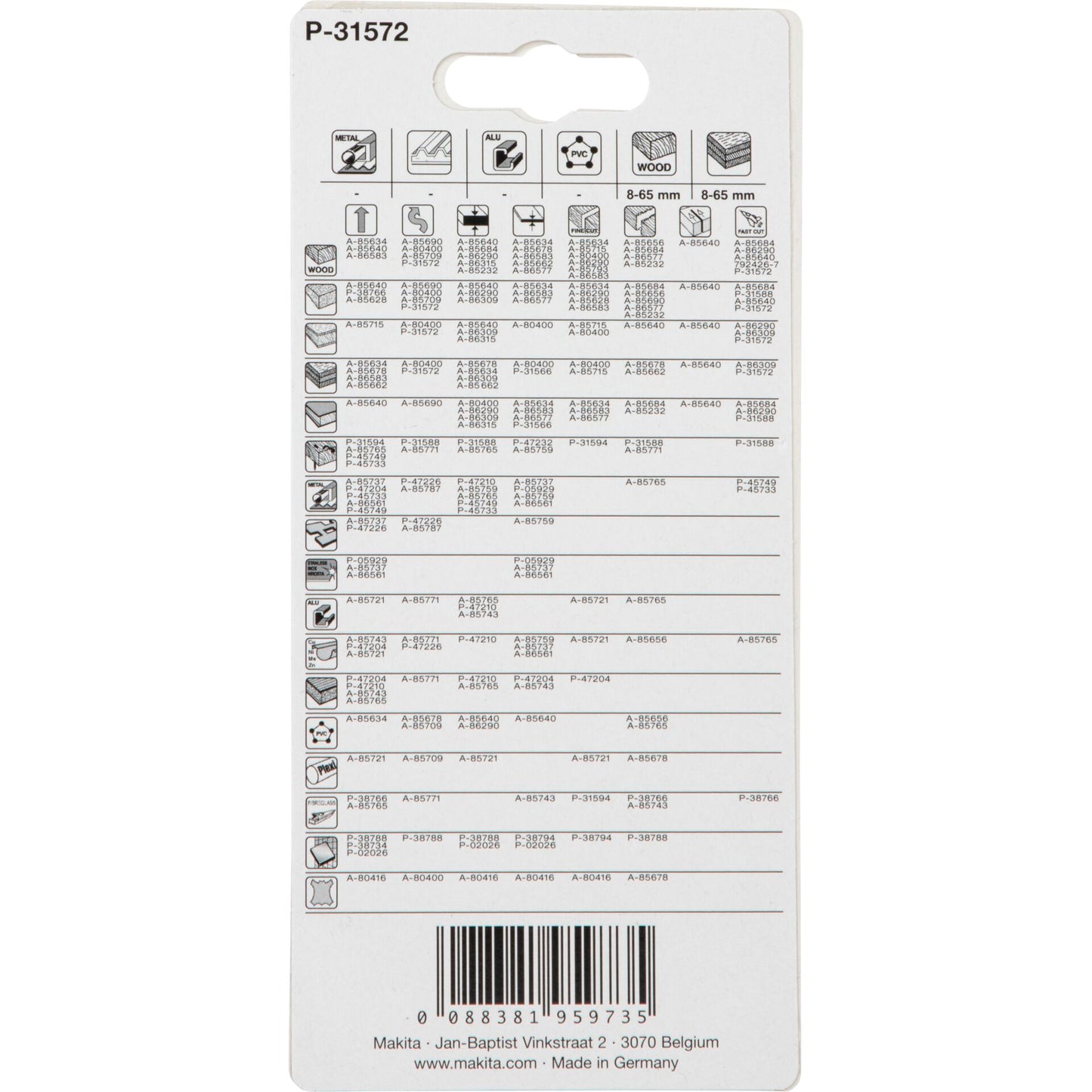 Makita Stichsägeblatt HGS24DV