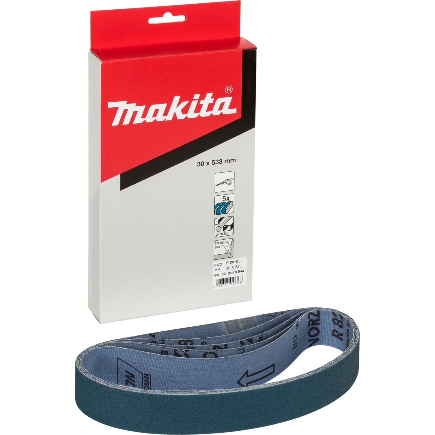Makita Schleifband 30x533mm K80