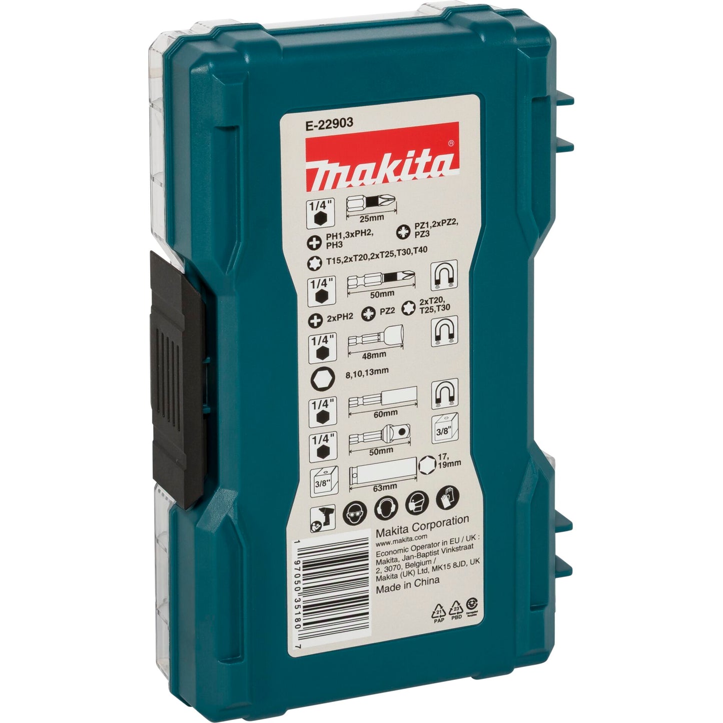 Makita Impact Black Bit- & Schlagnuss-Set, 30-tlg.