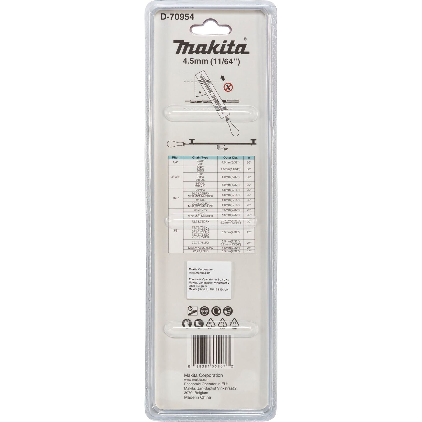 Makita Feilenhalter m. Feile 4,5mm