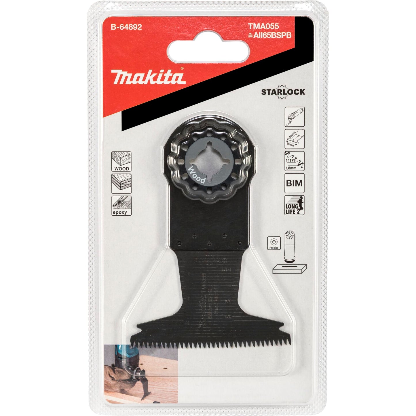 Makita Tauchsägeblatt 65 BIM TMA55