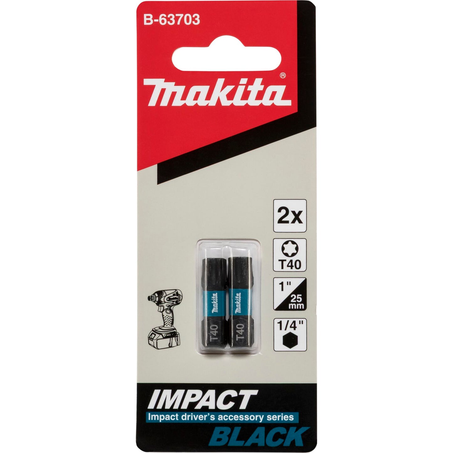 Makita Bit T40x25mm 2Stk.