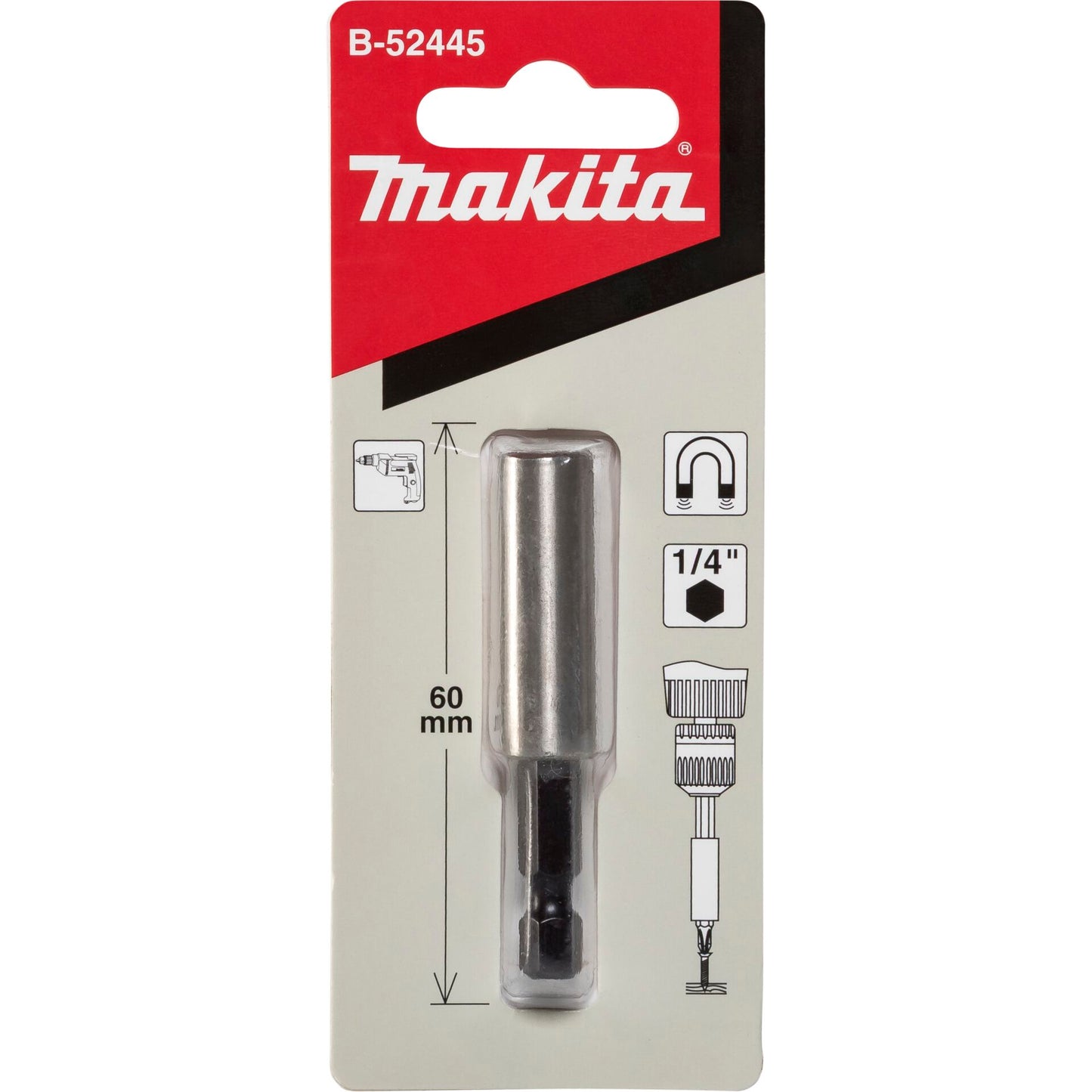 Makita Bithalter Mag. 1/4 60mm
