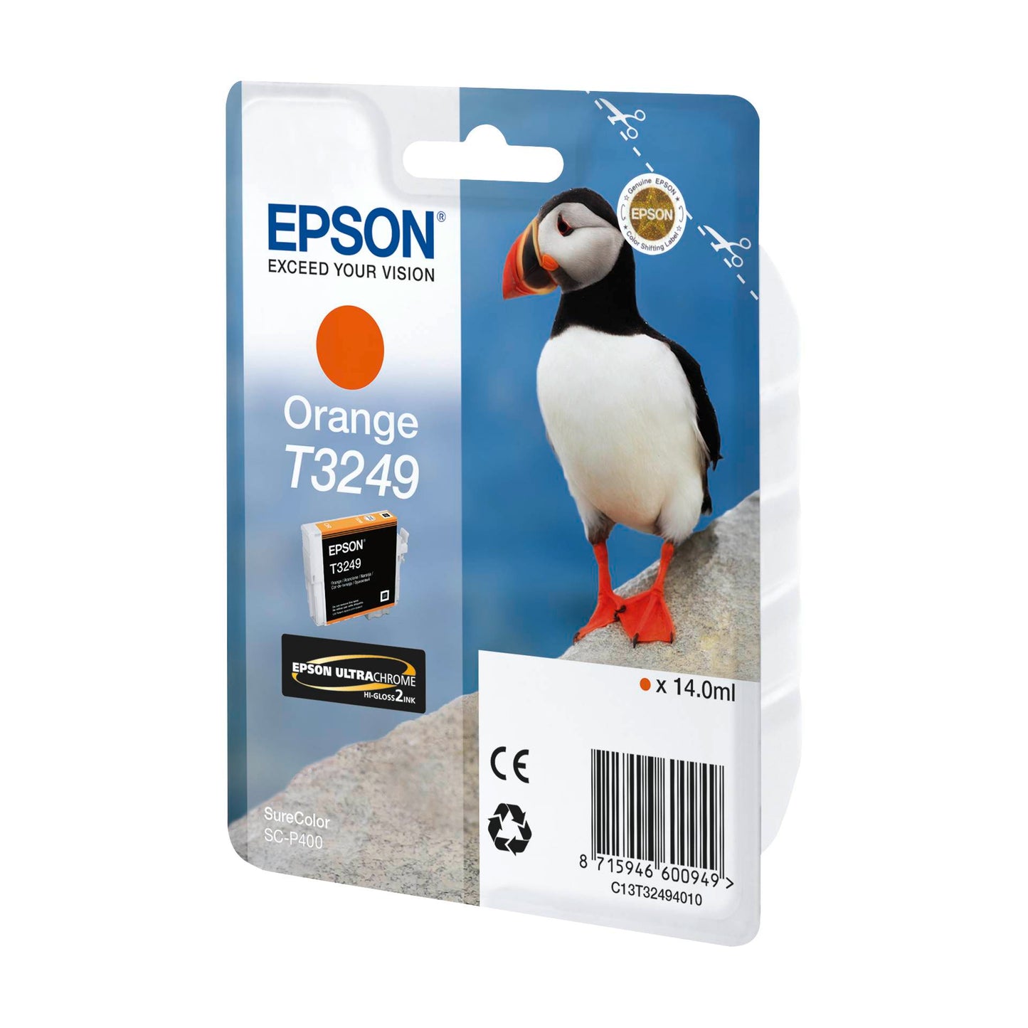 Epson ink cartridge orange T 324 T 3249