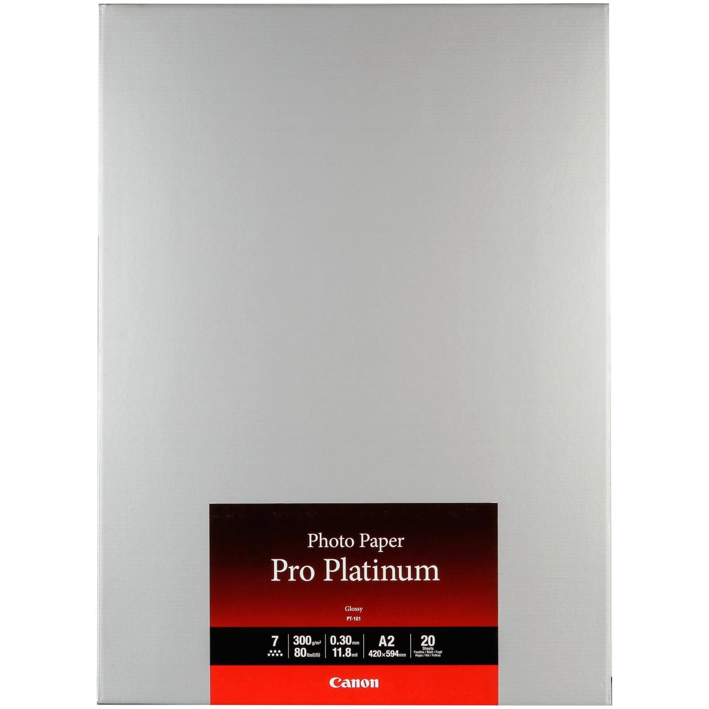 Canon PT-101 A 2, 20 Sheets Photo Paper Pro Platinum 300 g