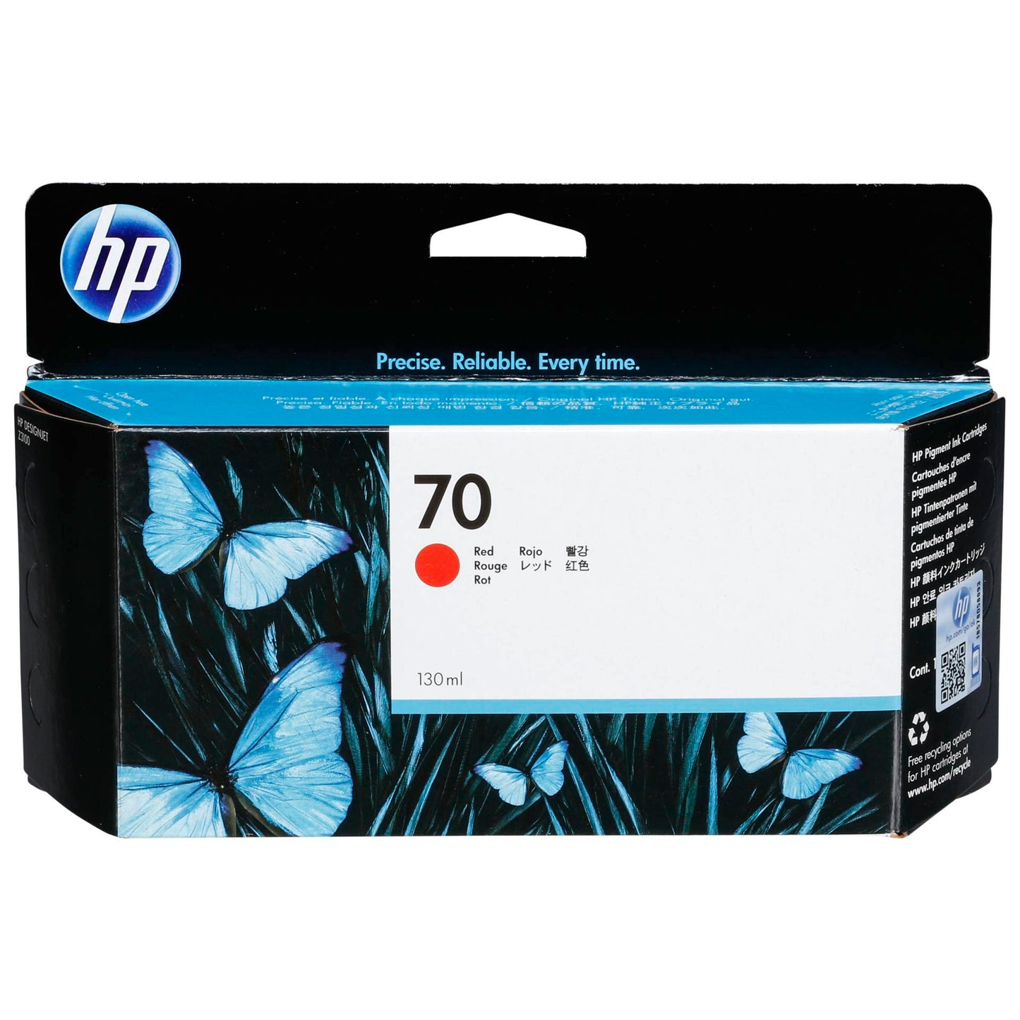 HP C 9456 A ink cartridge red Vivera No. 70