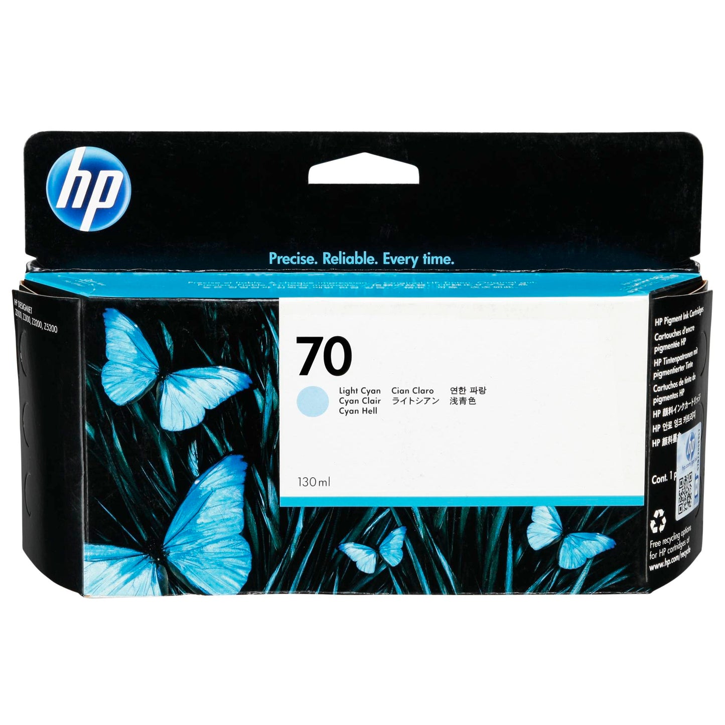 HP C 9390 A ink cartridge cyan light Vivera No. 70