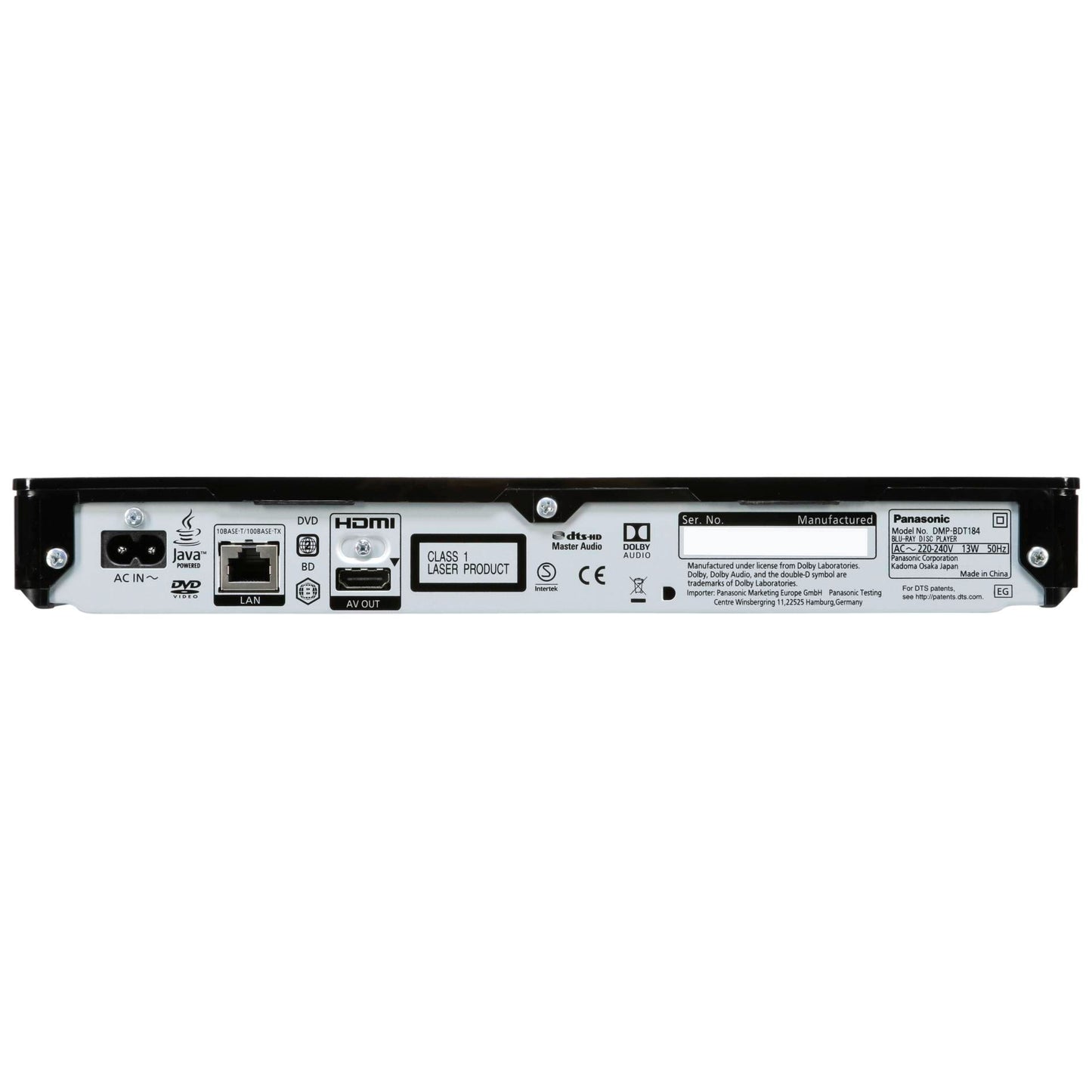 Panasonic DMP-BDT184EG black