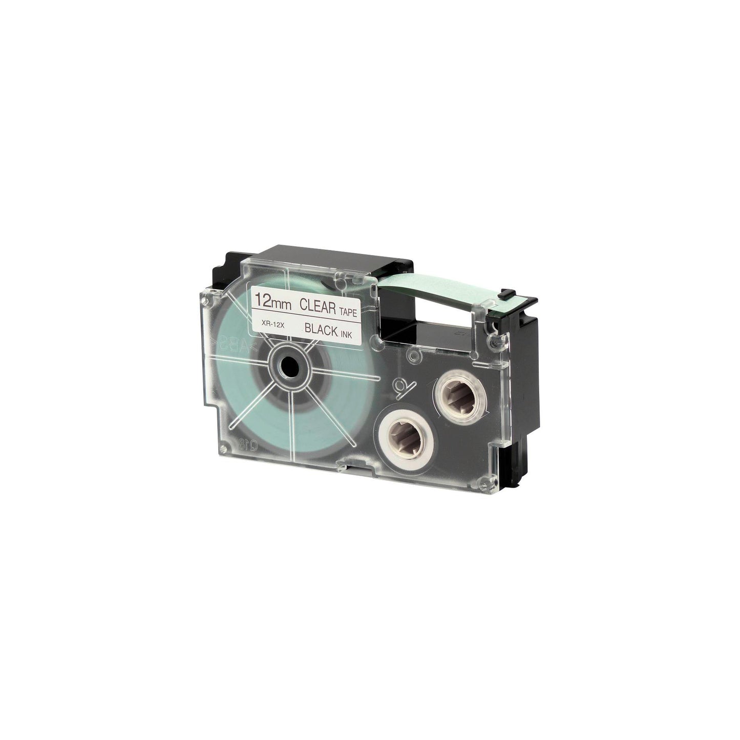 Casio XR-12 X 12 mm black on clear