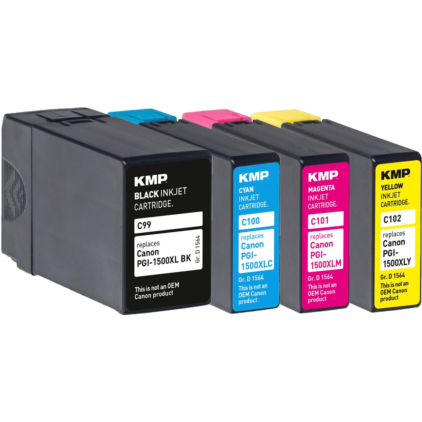 KMP C99V Multipack BK/C/M/Y compatible w. Canon PGI-1500 XL
