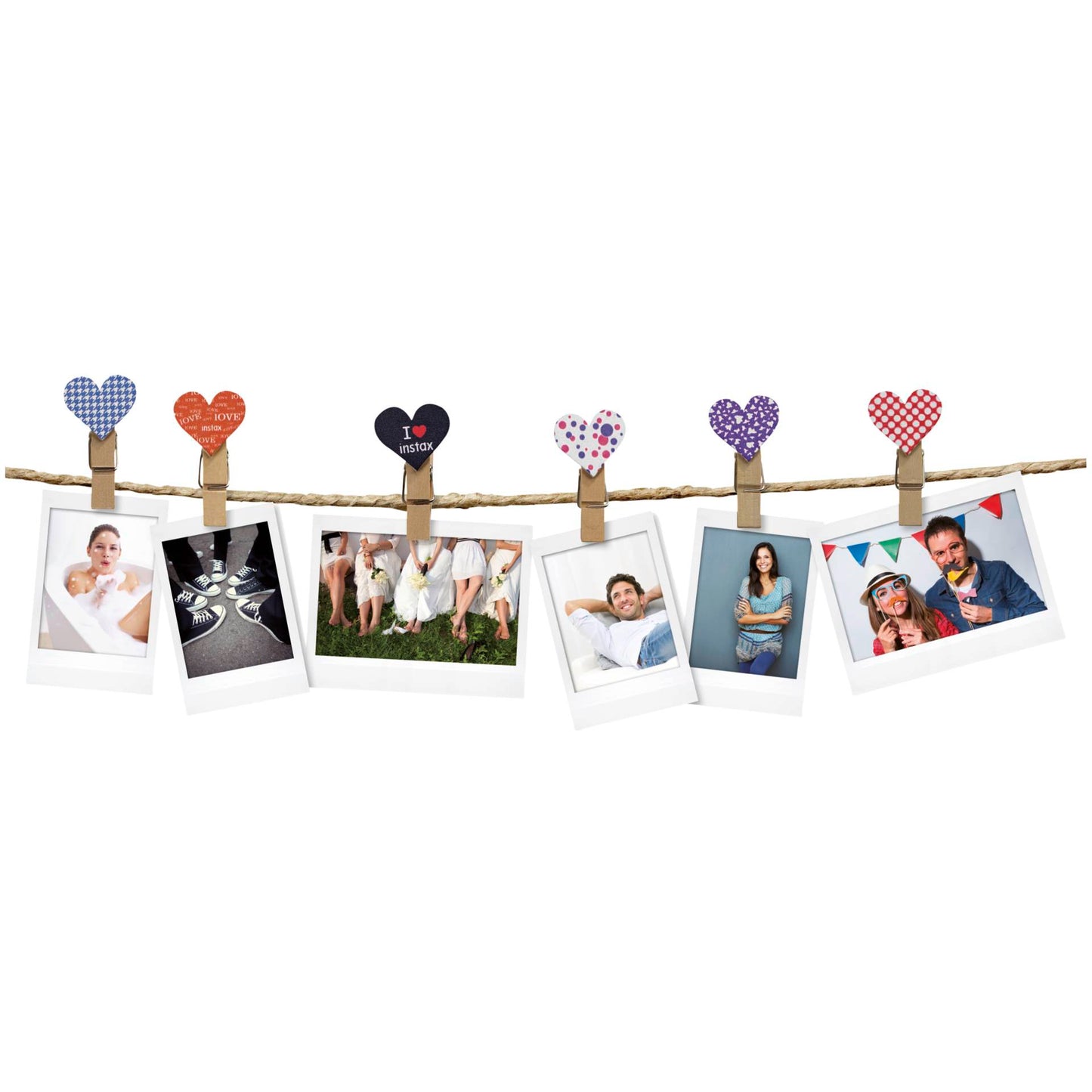 Fujifilm Instax Design Clips 10-Pack Heart