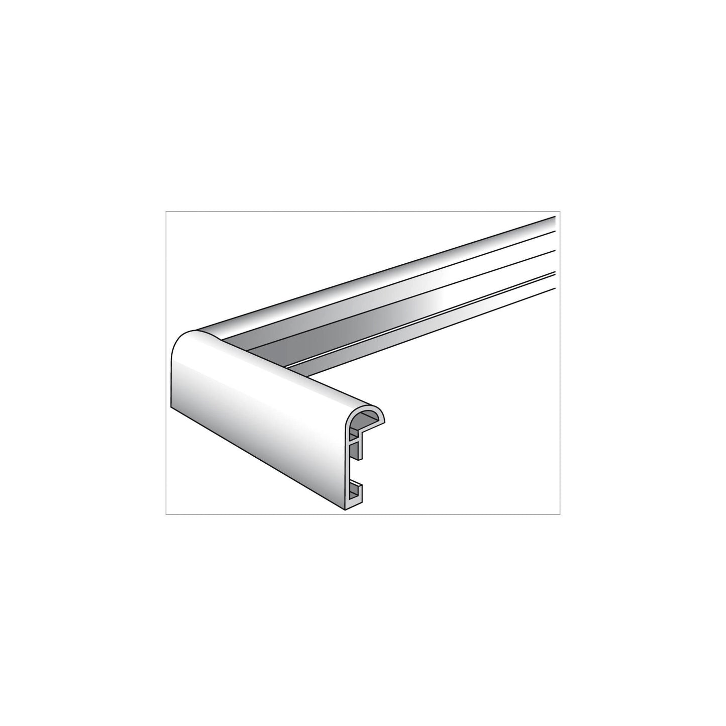 Walther Galeria 40x40 Resin white KW440H