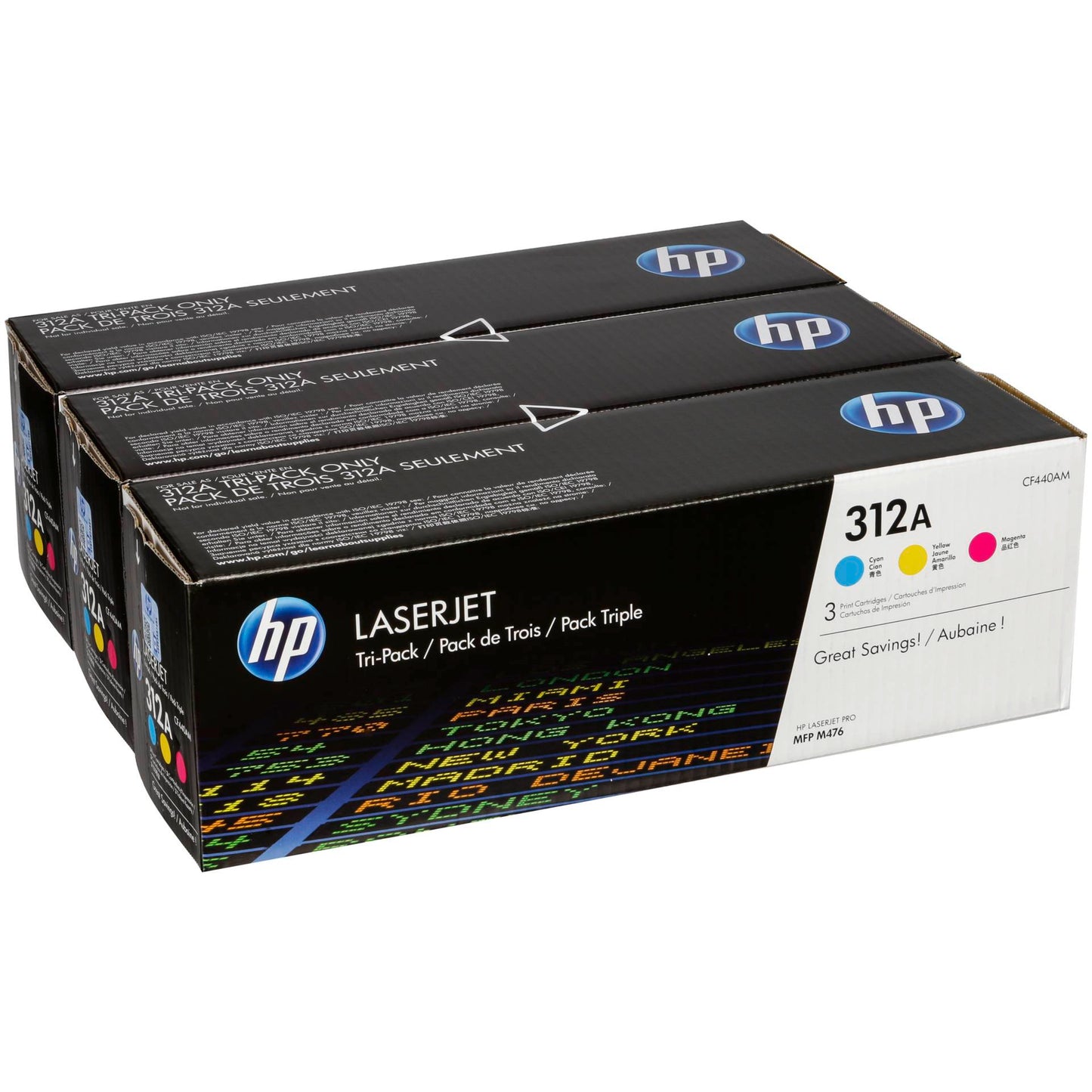 HP Toner Multi Pack CF 440 AM C/M/Y No. 312 A