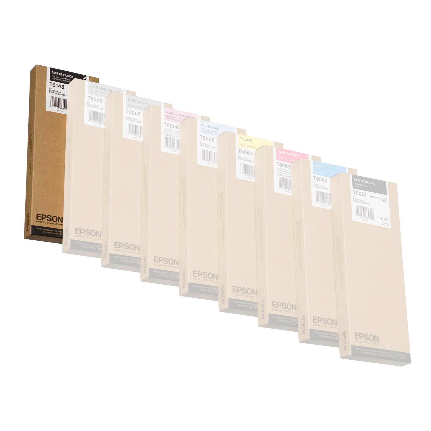 Epson ink cartridge matte balck T 614 220 ml T 6148