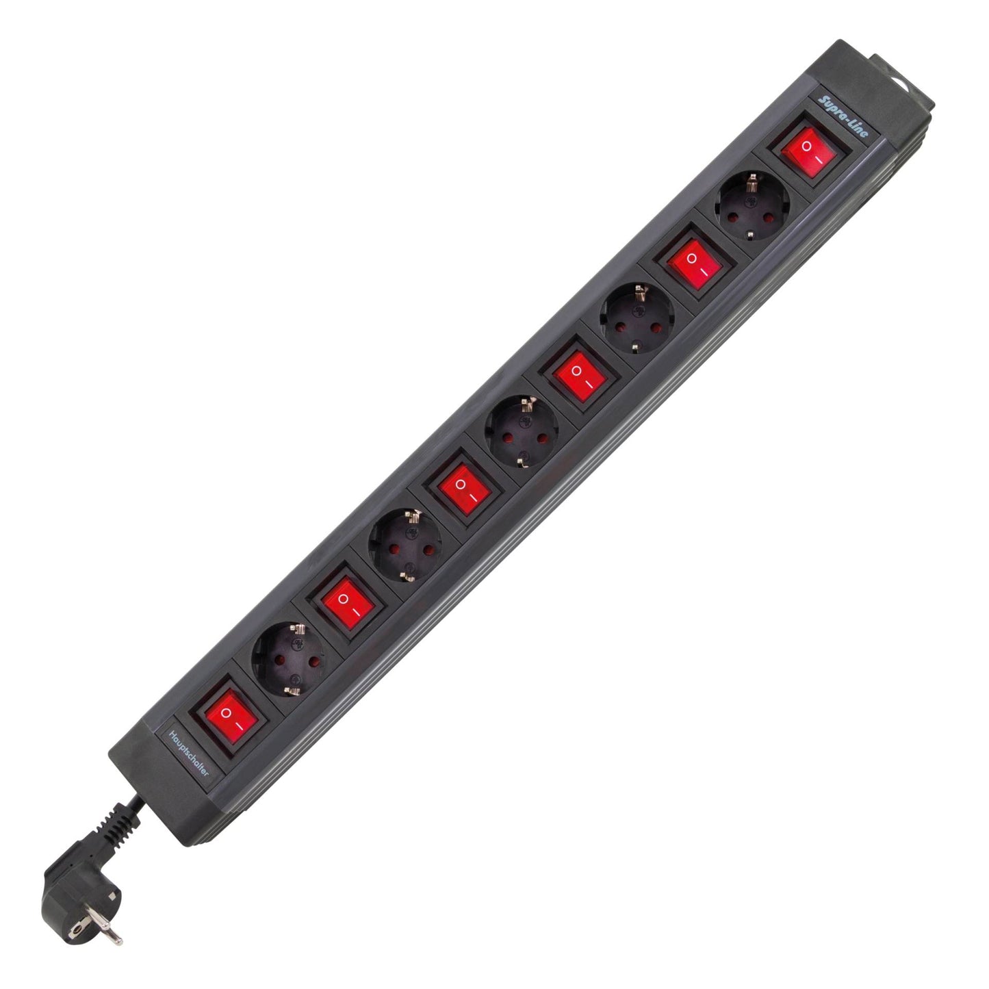 REV 5-fold Multiple Socket 3,7 m Single Switch anthracite