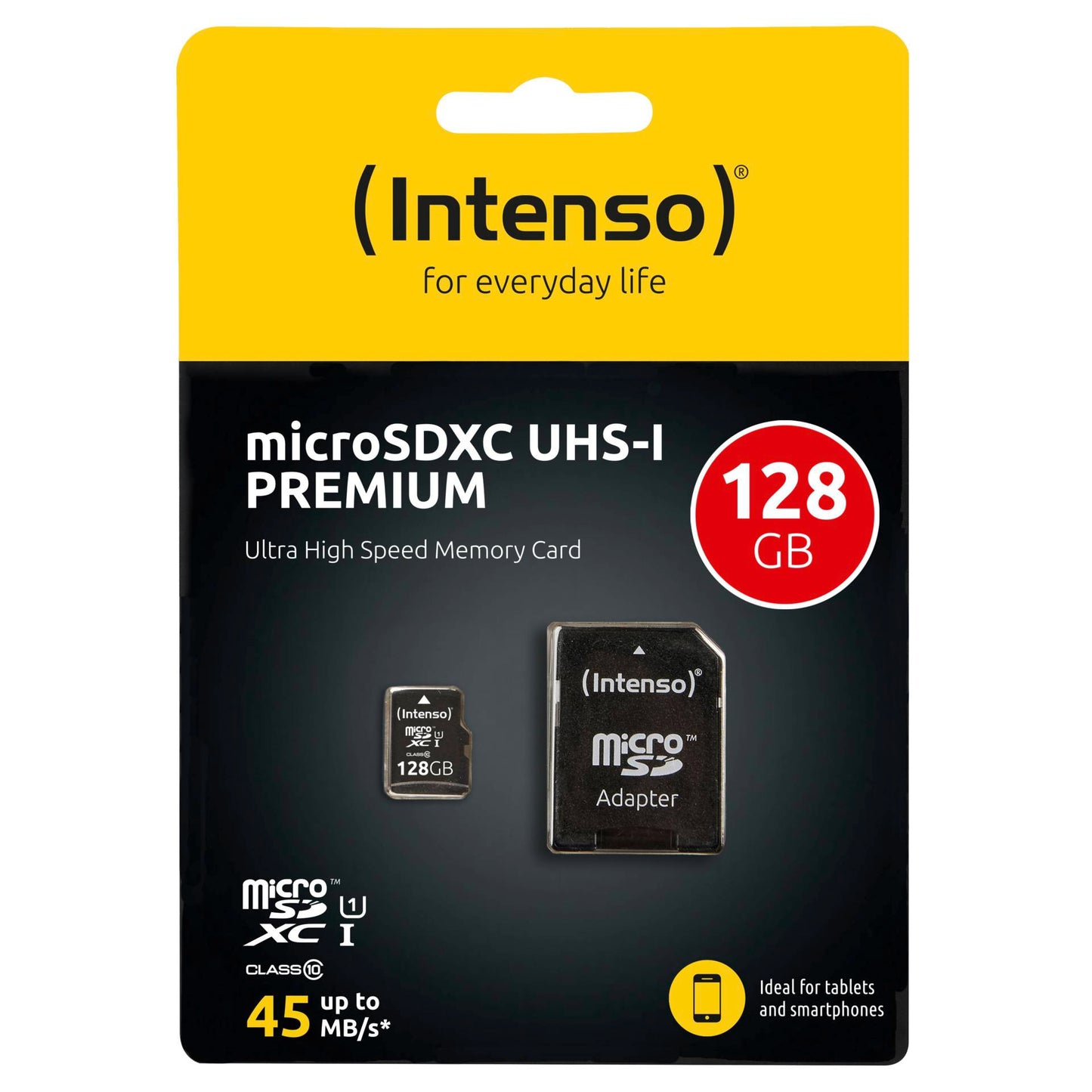 Intenso microSDXC Cards 128GB Class 10 UHS-I Premium