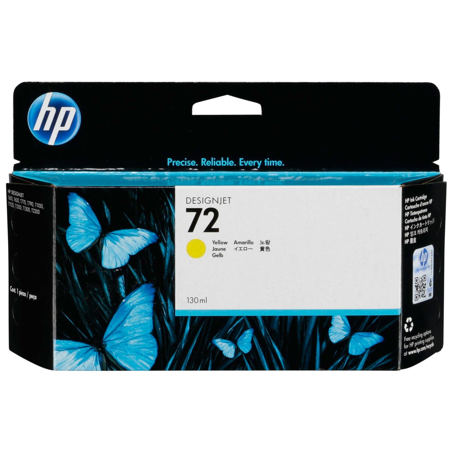 HP C 9373 A ink cartridge yellow Vivera No. 72