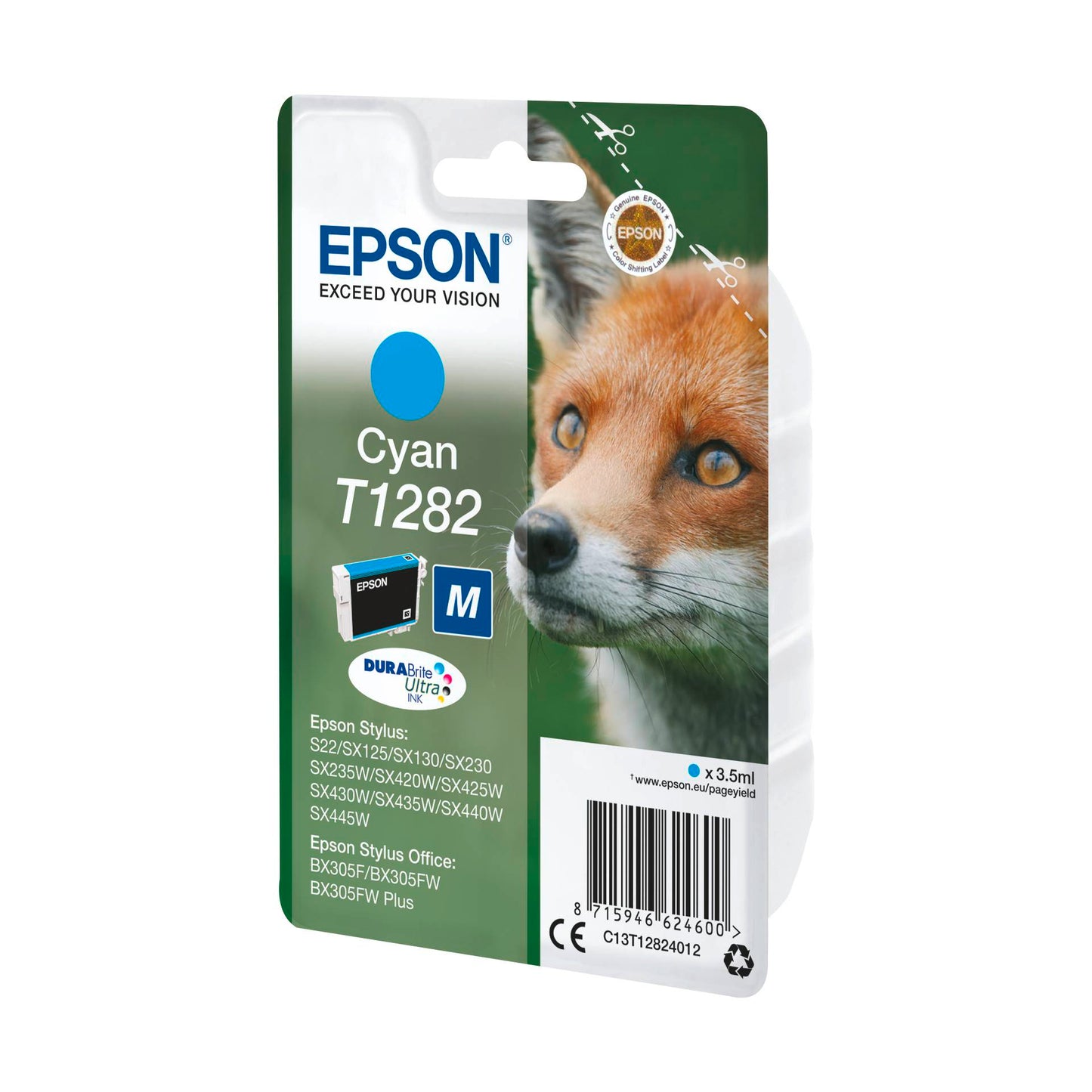Epson ink cartridge cyan DURABrite T 128 T 1282