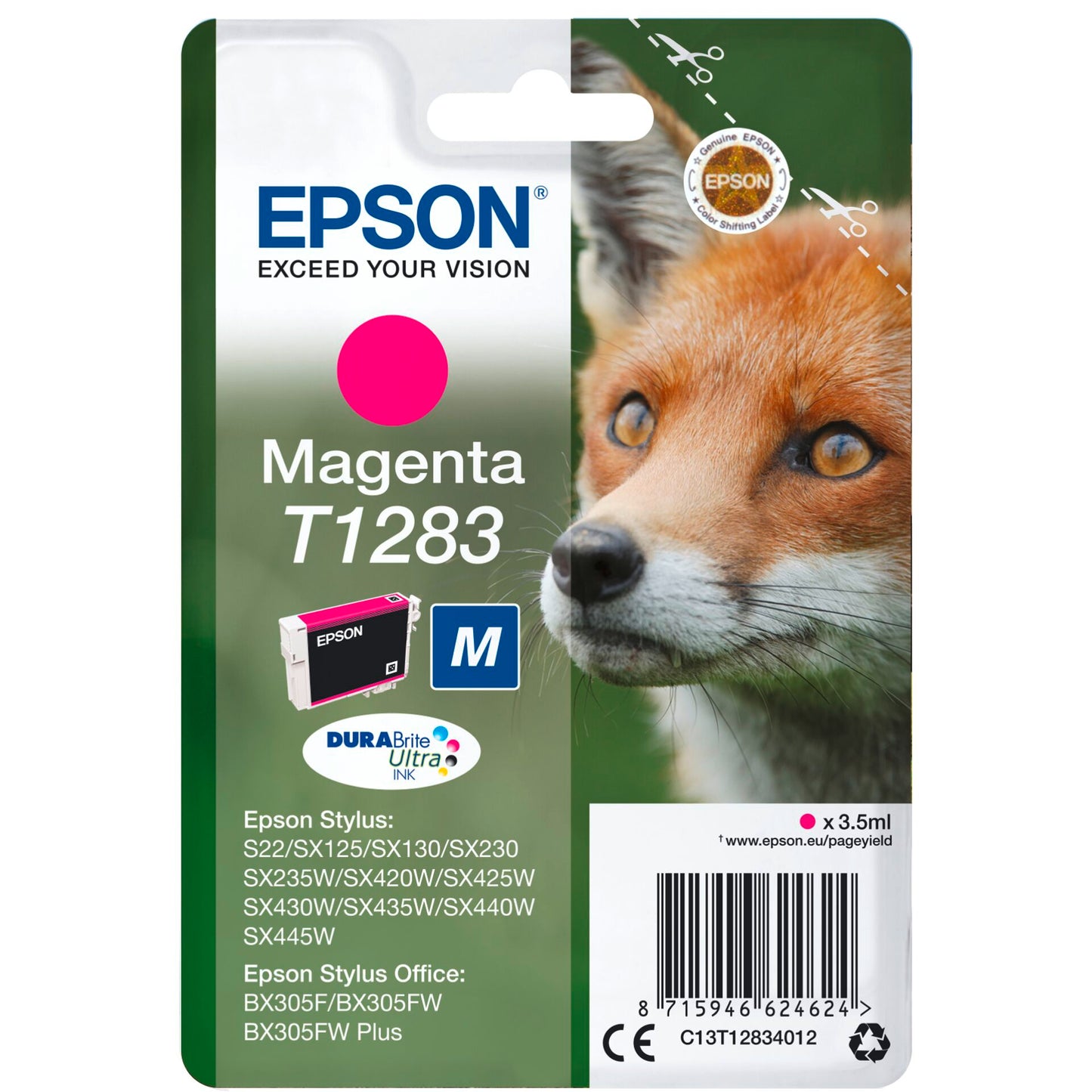 Epson ink cartridge magenta DURABrite T 128 T 1283