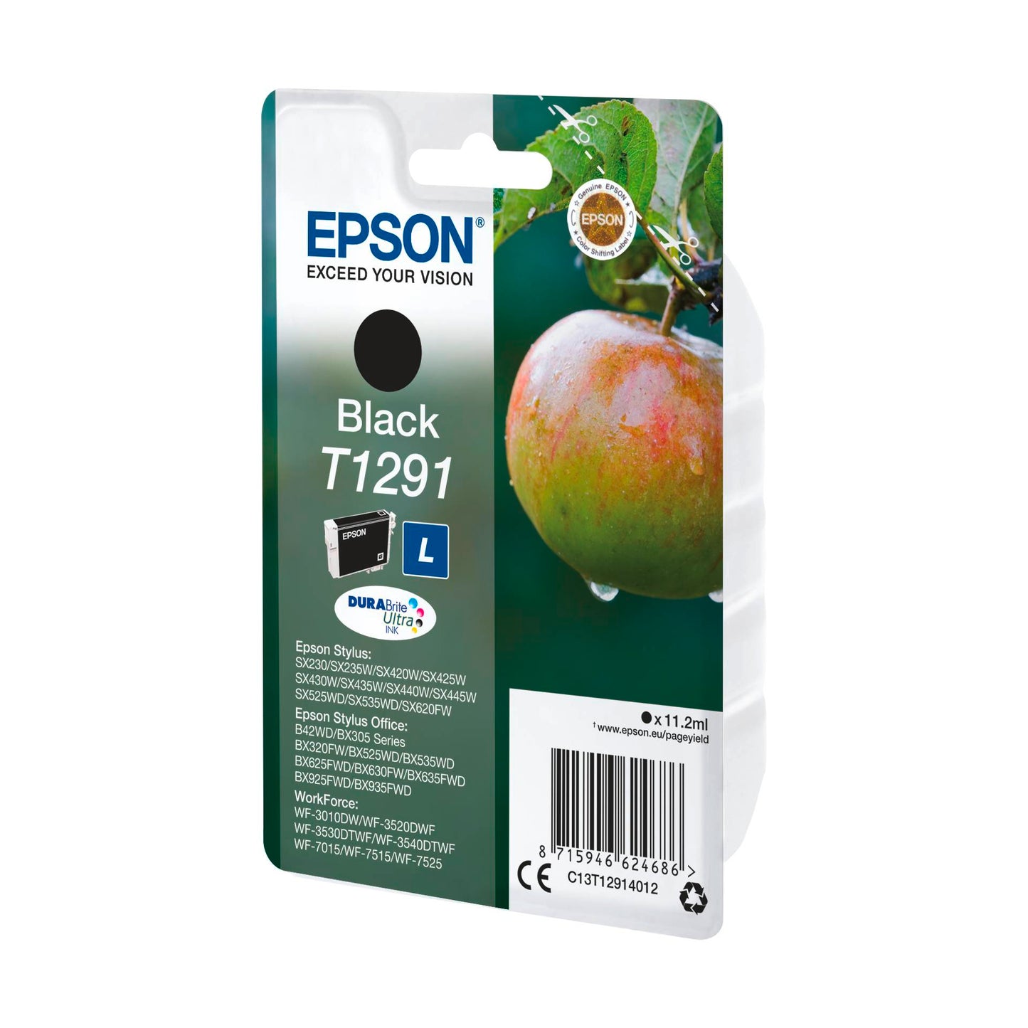 Epson ink cartridge black DURABrite T 129 T 1291