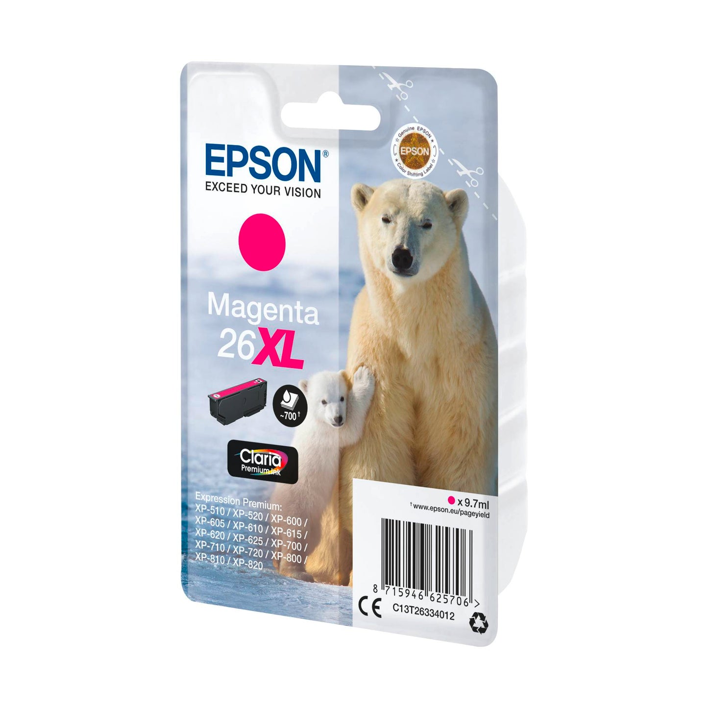 Epson ink cartridge XL magenta Claria Premium T 263 T 2633