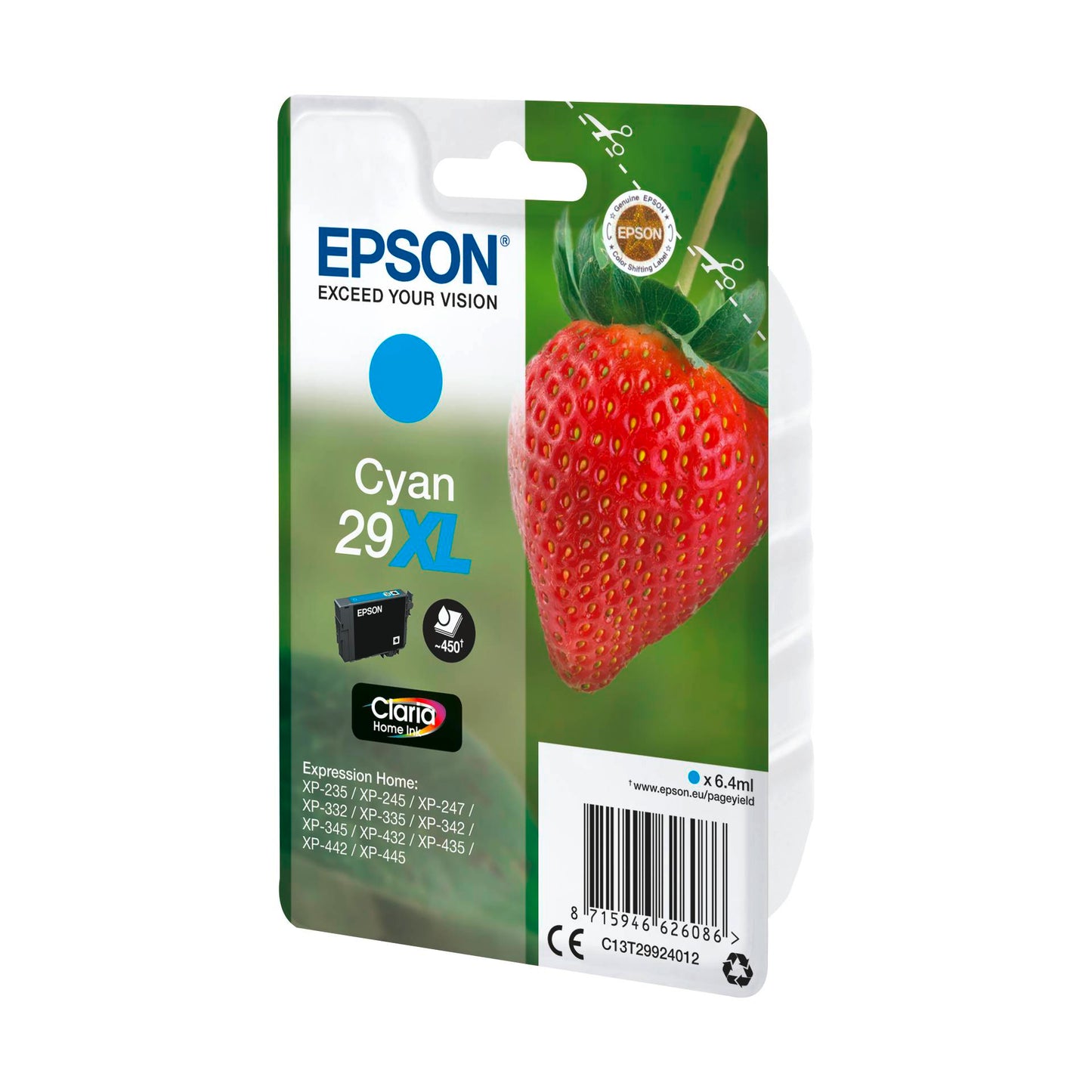 Epson ink cartridge XL cyan Claria Home 29 T 2992