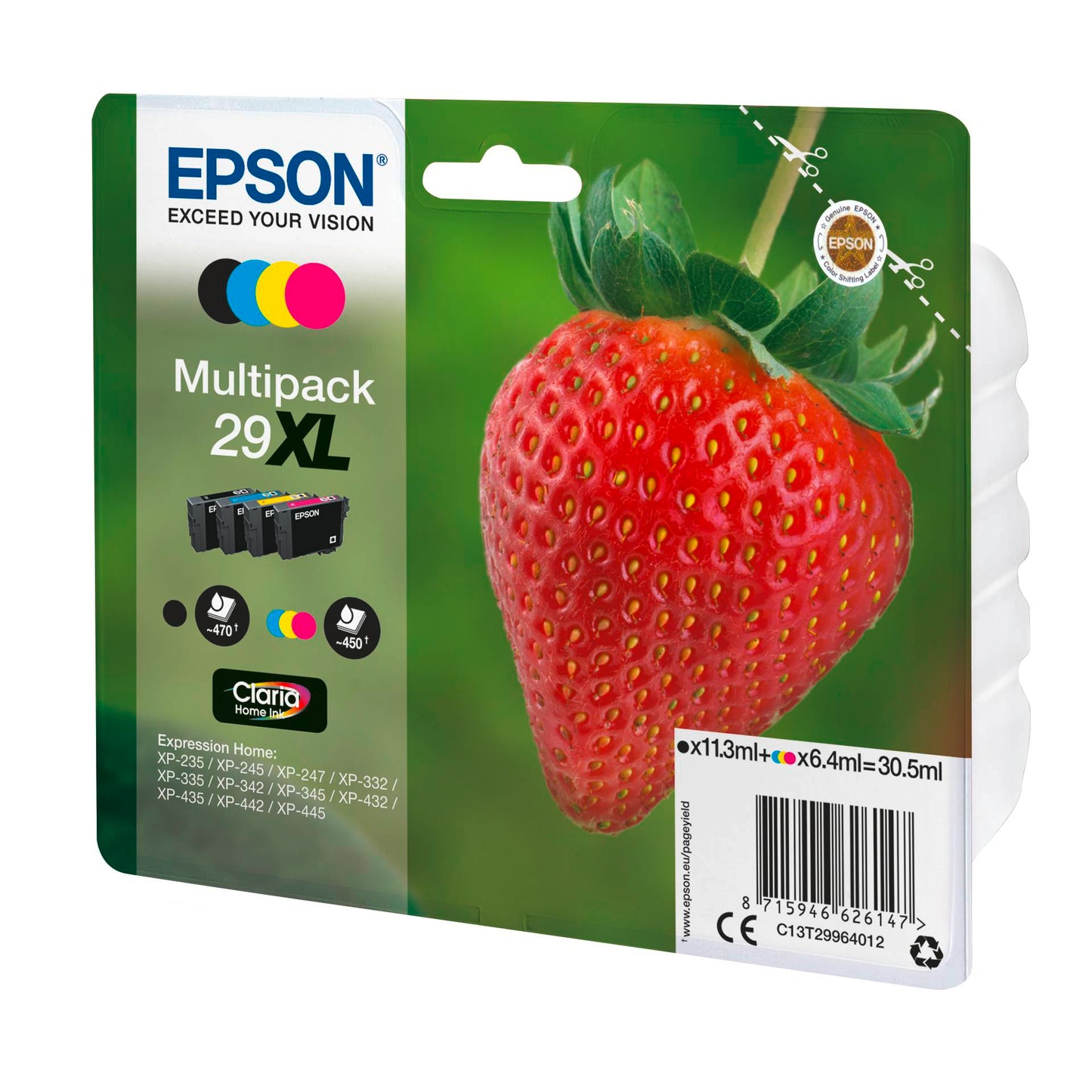 Epson Claria Home Multipack 29XL BK/C/M/Y T 2996