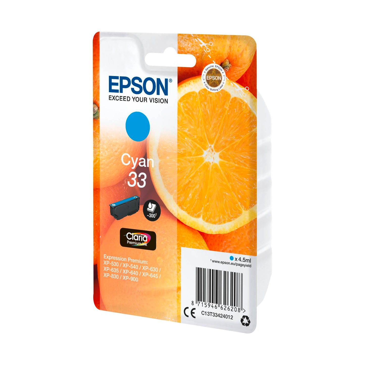 Epson ink cartridge cyan Claria Premium 33 T 3342